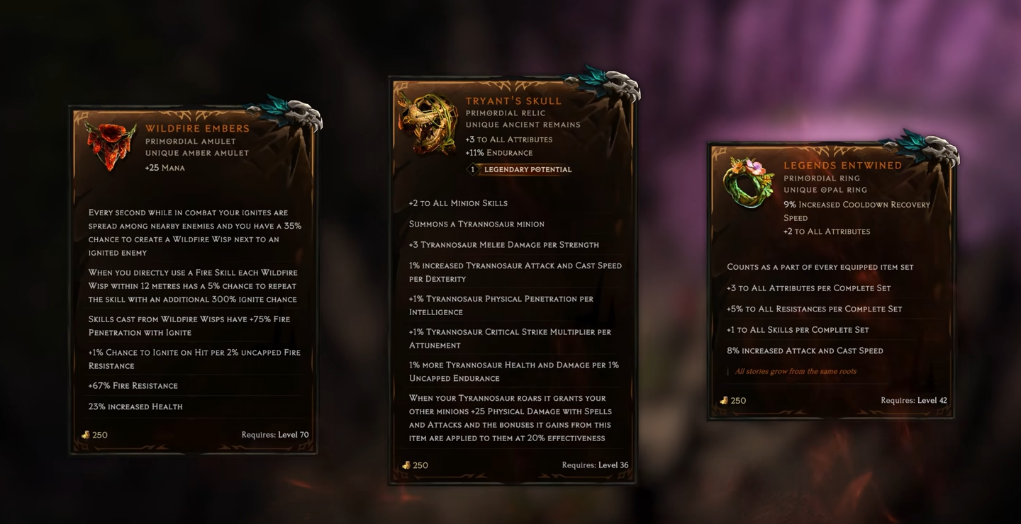 Last Epoch All Primordial Uniques Guide (Season 3)