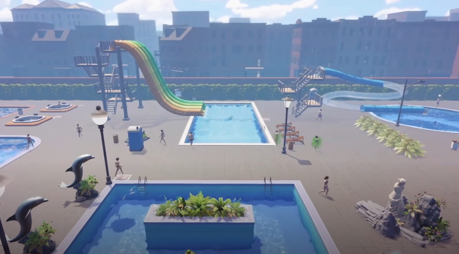 Waterpark Simulator How to Destroy Buildings