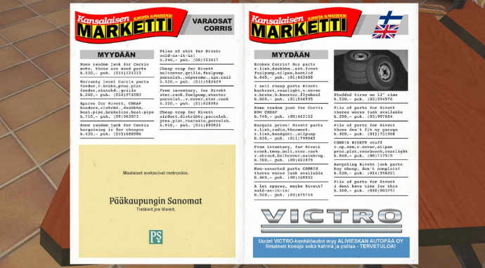 My Winter Car Classifieds Guide: How The Classifieds Magazine Works