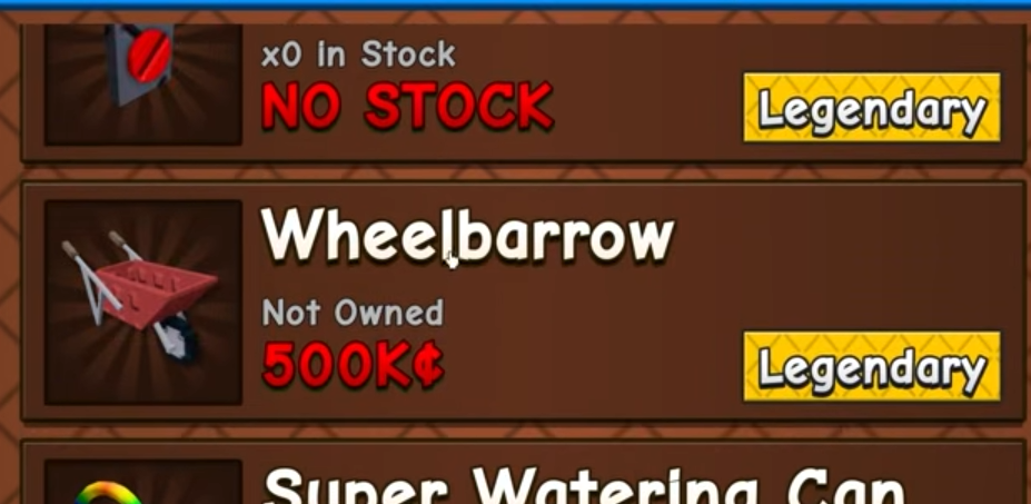 Grow a Garden 2 Wheelbarrow Guide