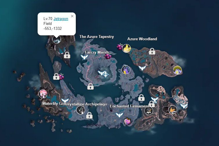 Palworld 1.0 Jetragon Location &amp; Coordinates Guide