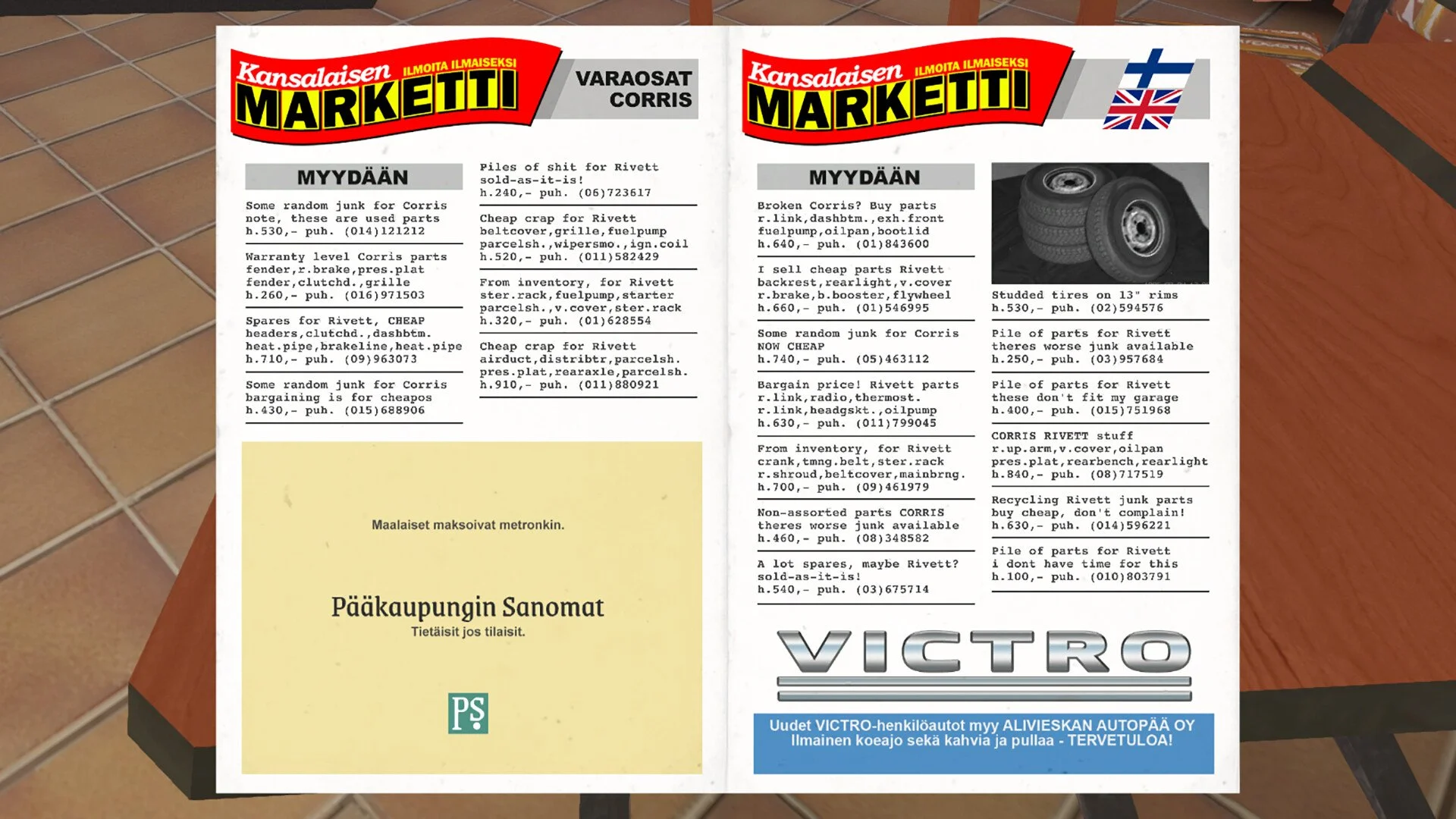 My Winter Car Classifieds Guide: How The Classifieds Magazine Works