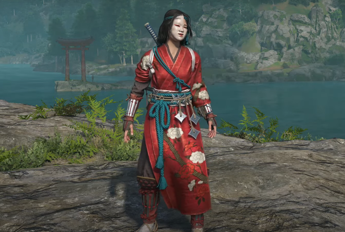 Noh Masterstroke legendary armor set in assassins creed shadows