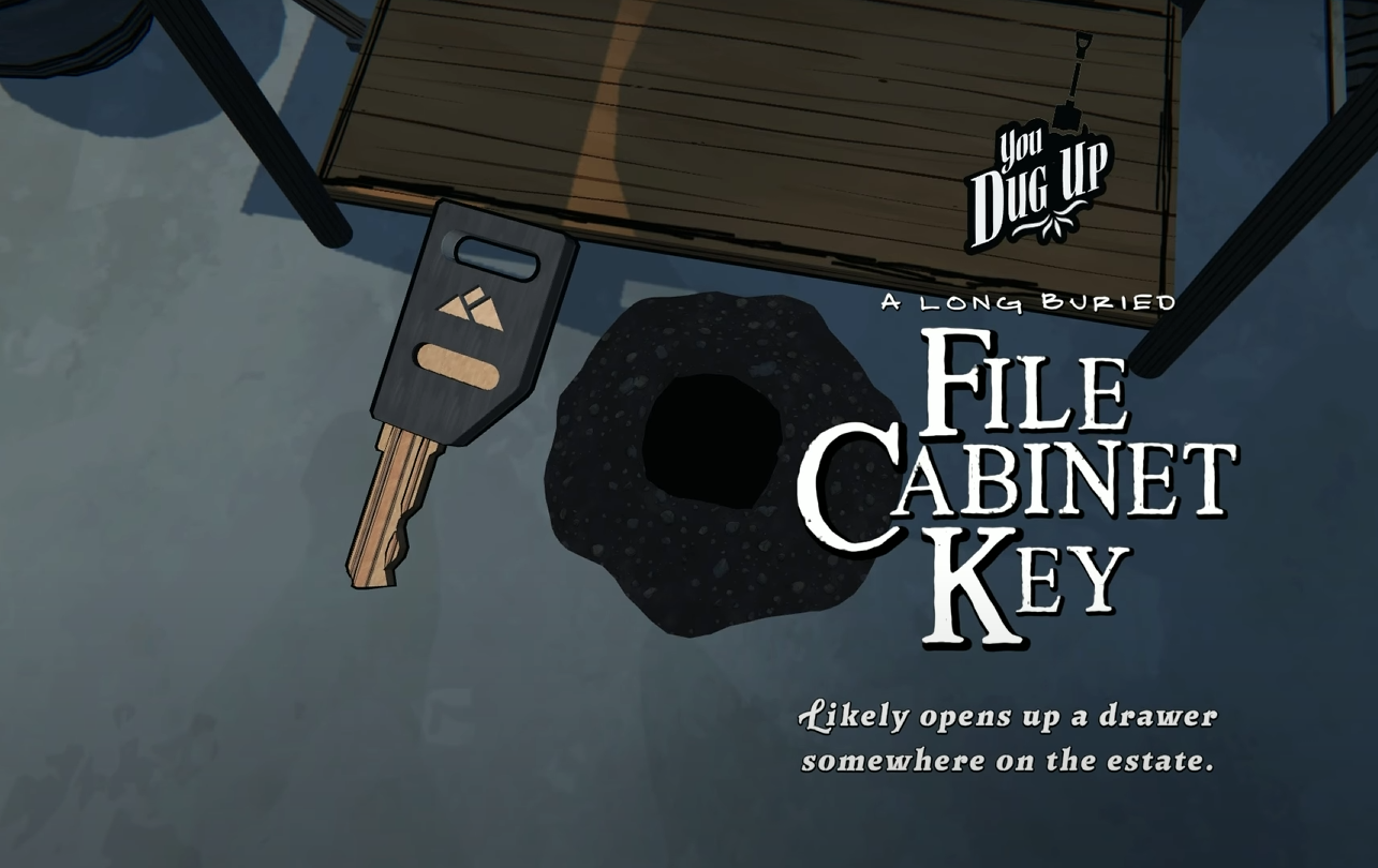 Blue Prince File Cabinet Key