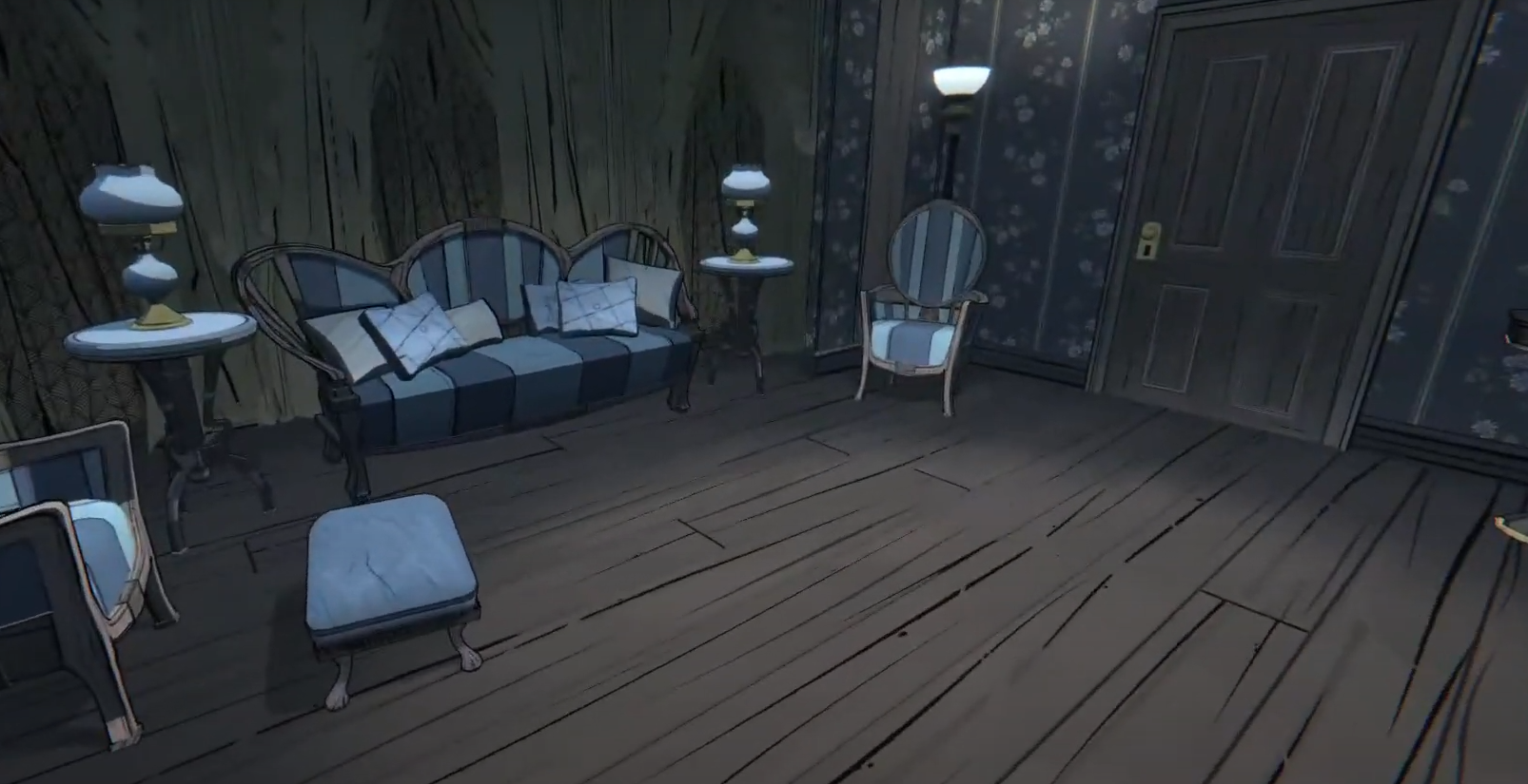 Blue Prince Parlor Room