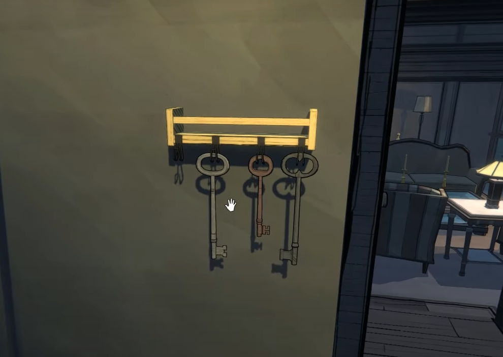 blue prince car keys location