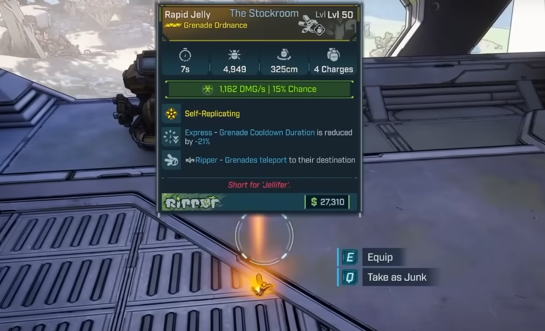 Borderlands 4 Jelly Legendary Grenade Guide & Location