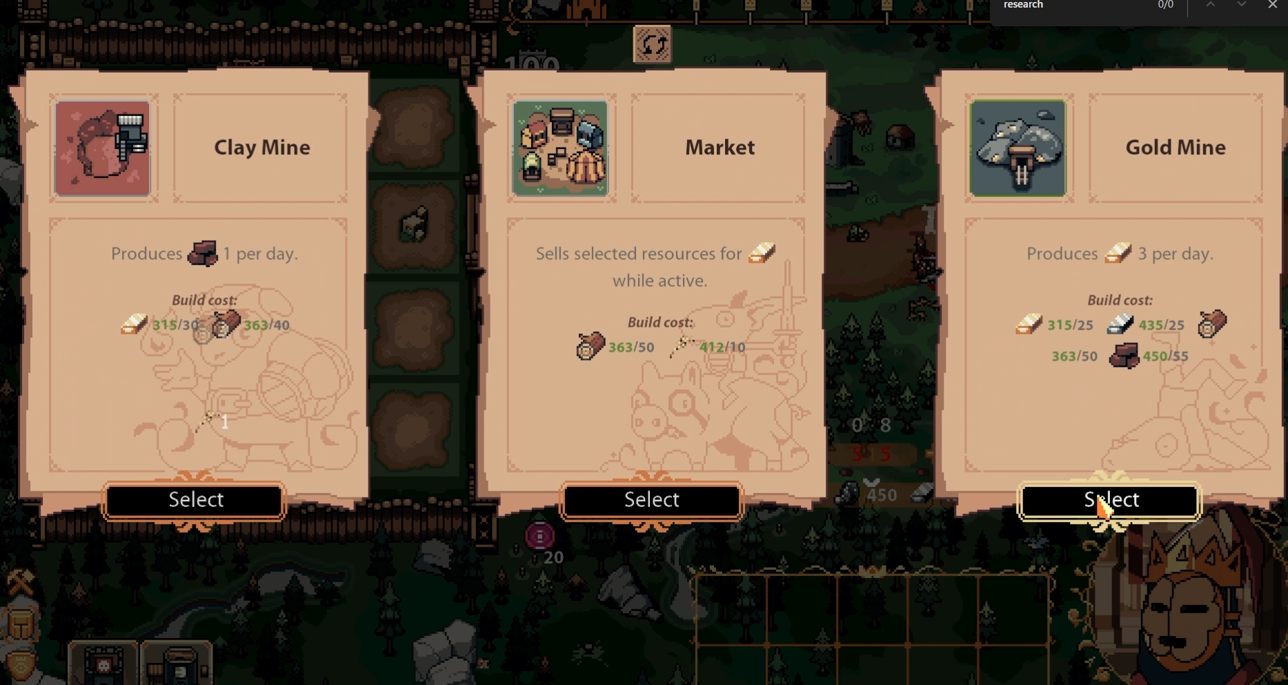 The King Is Watching Research Table Guide