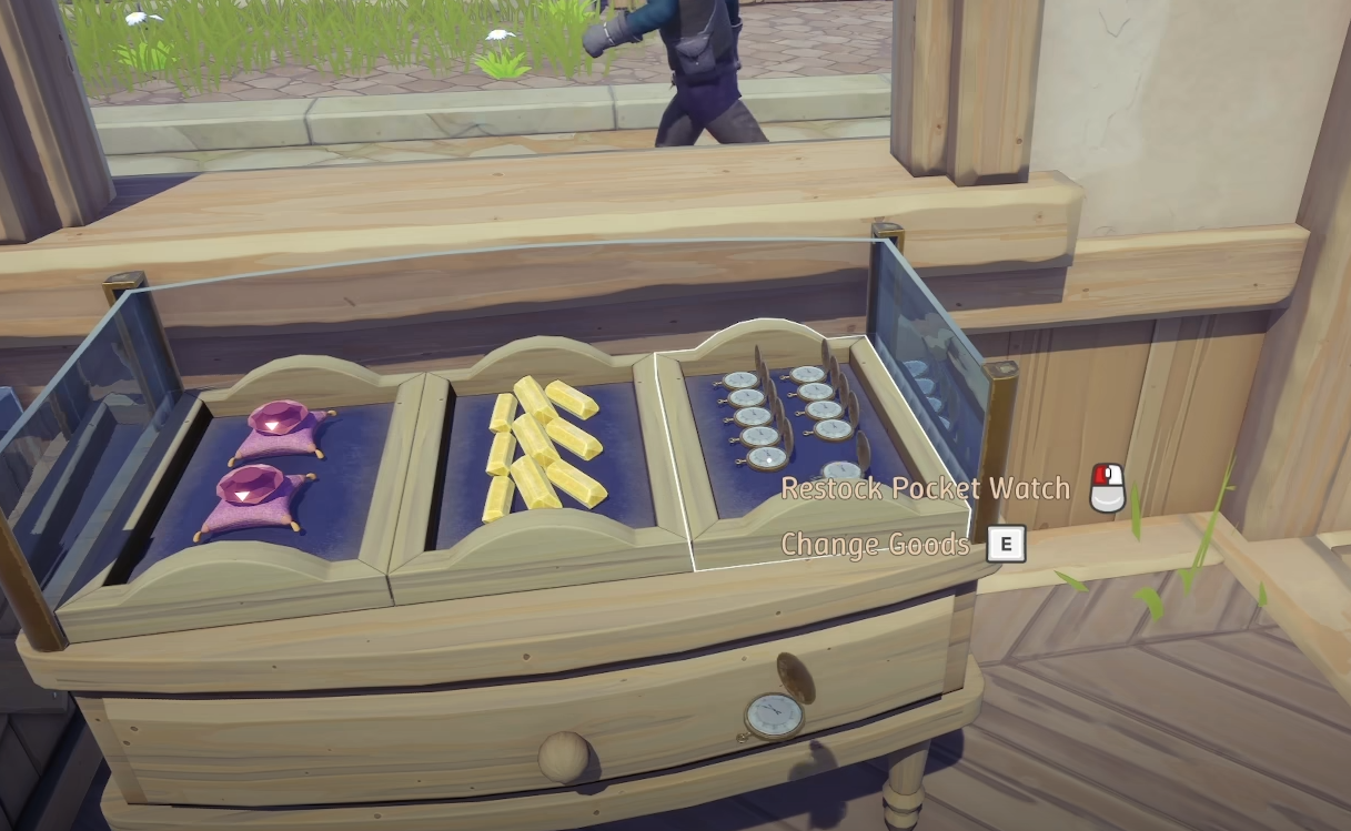 placing items in your shop in alchemy factory