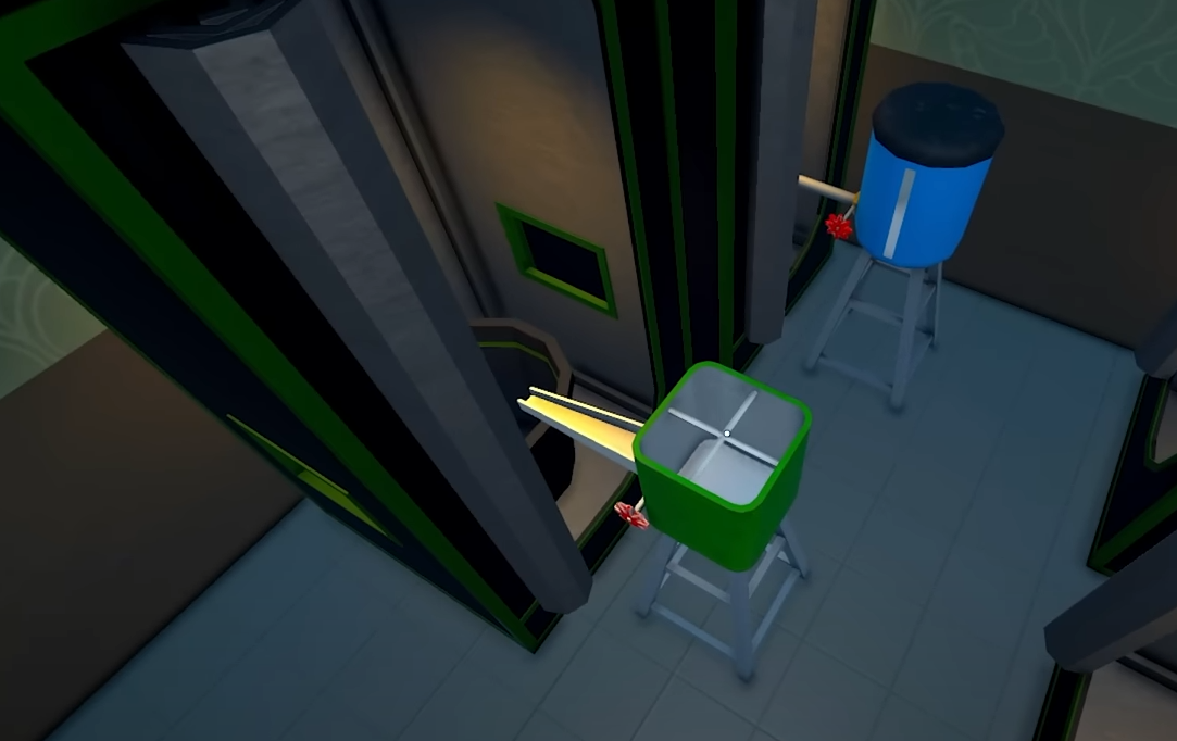 pot sprinklers working and spraying water in  the video game schedule 1