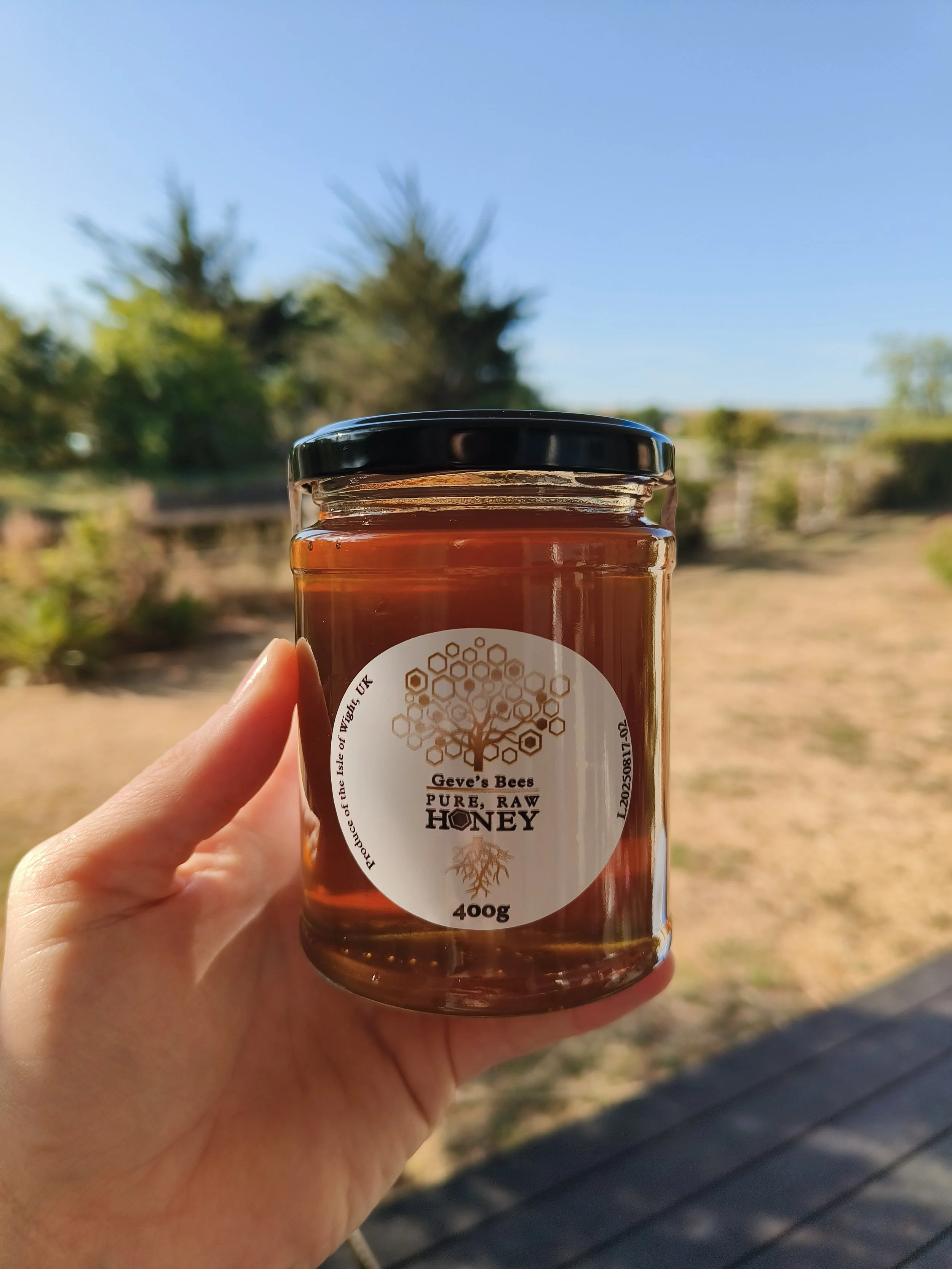 Pure, Raw, Honey (1/2 lb Jar)