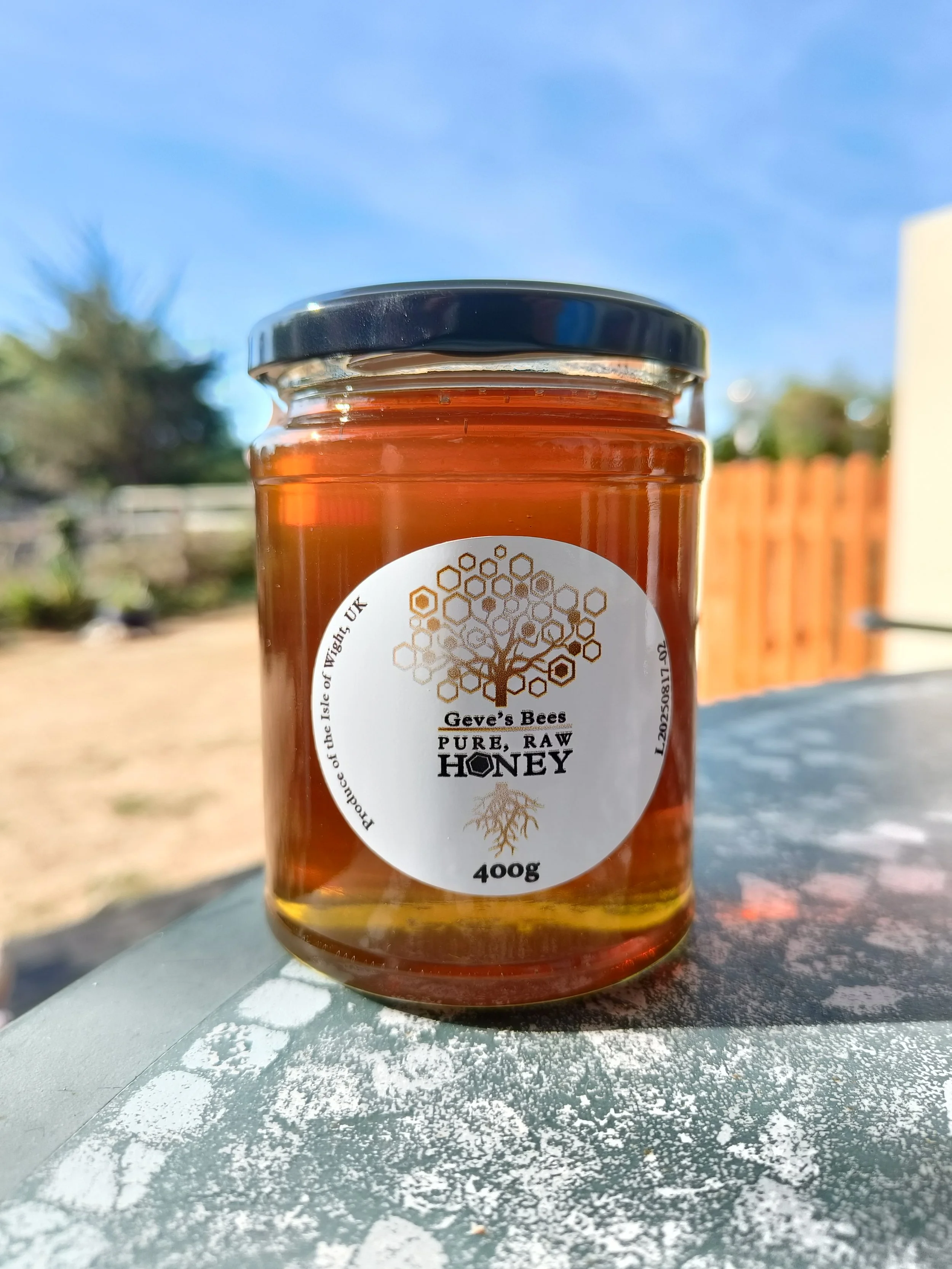 Pure, Raw, Honey (1/2 lb Jar)