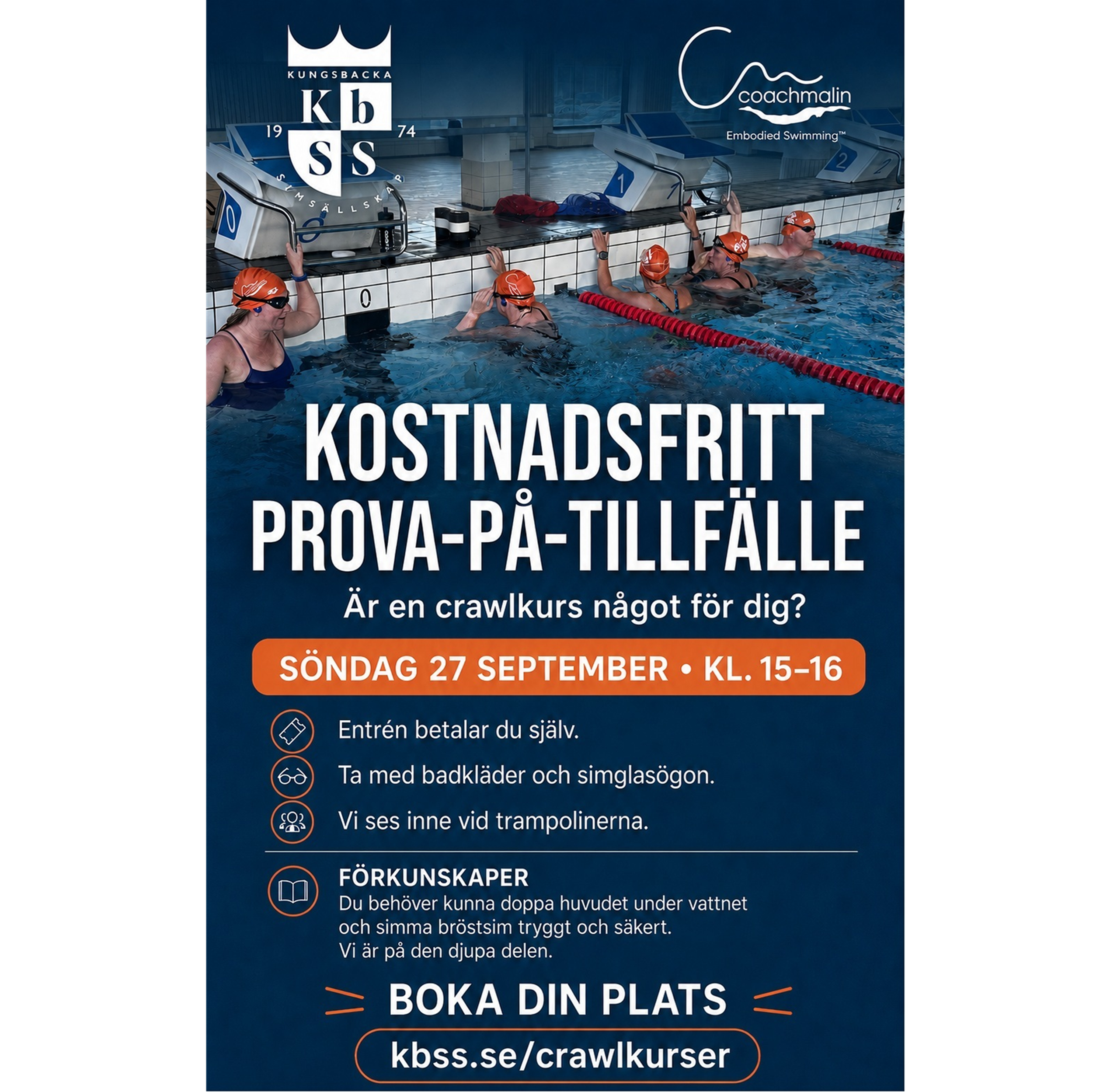 Testa crawl gratis den 27 september!