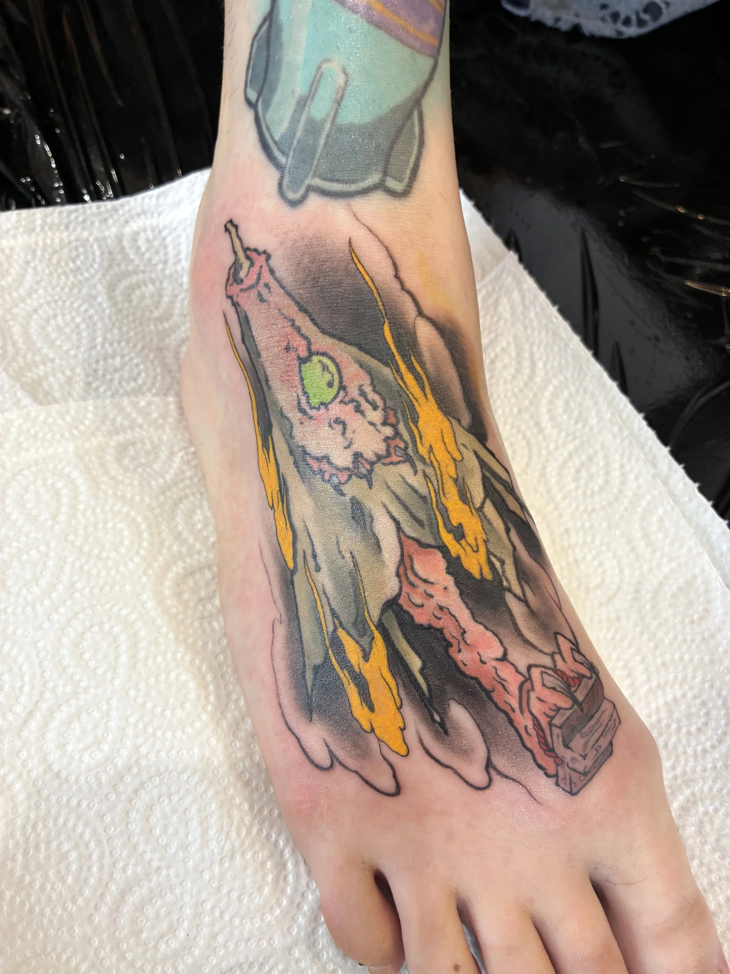 Kasa-Obake, the mischievous but overall harmless Japanese Yokai. An umbrella through either great age or a magical spell has developed a soul and comes to life!