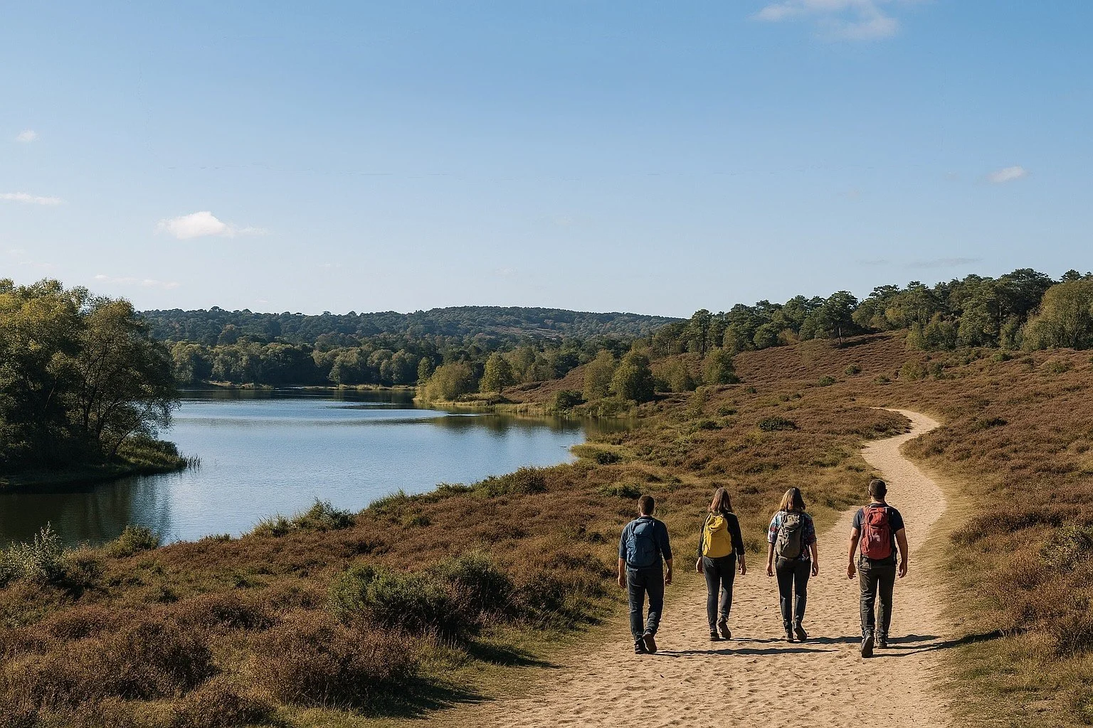 Frensham’s Scenic Sandy Pond &amp; Heathland Loop