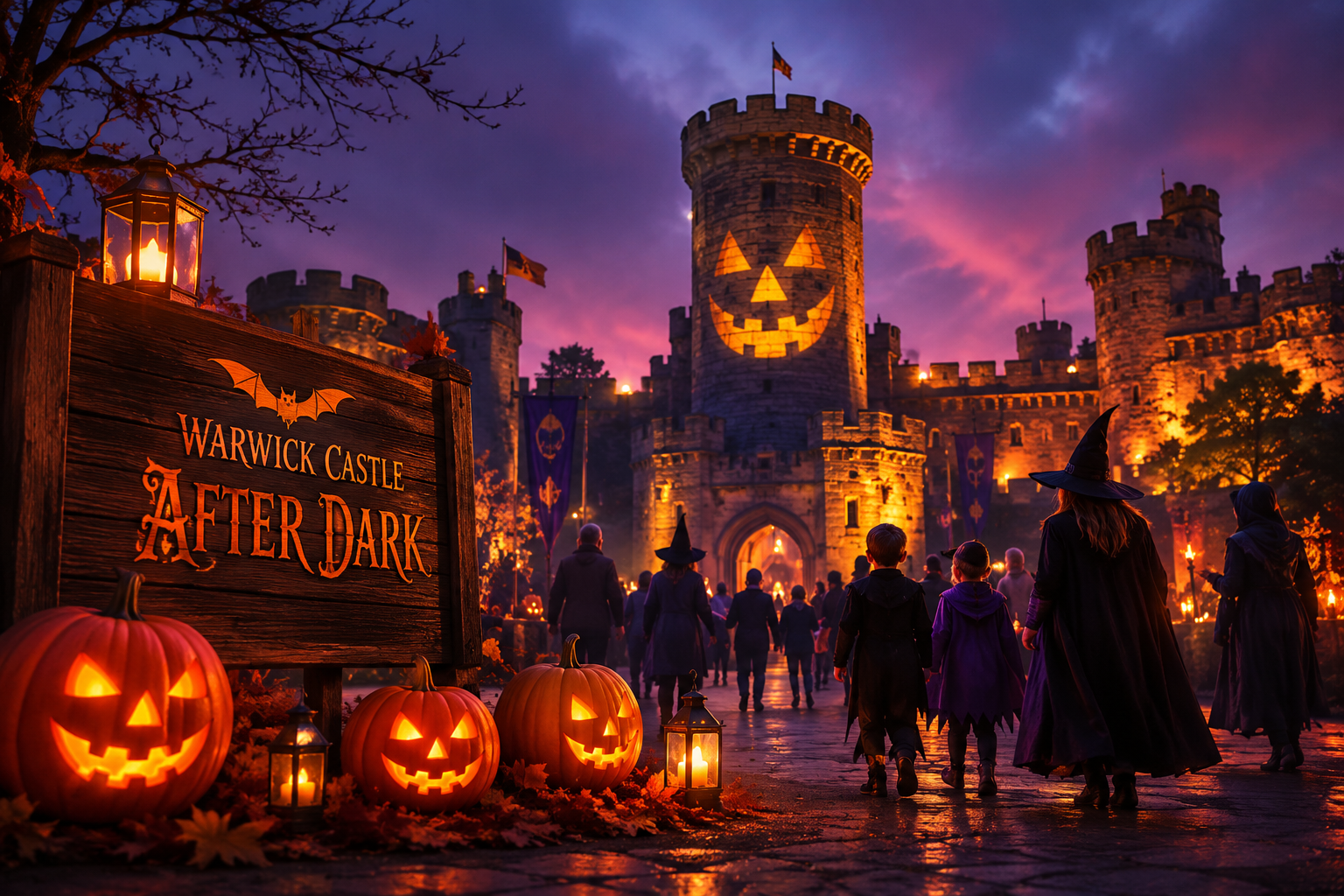 Epic Warwick Castle Halloween: Spooky Steps &amp; After Dark Castle Chills