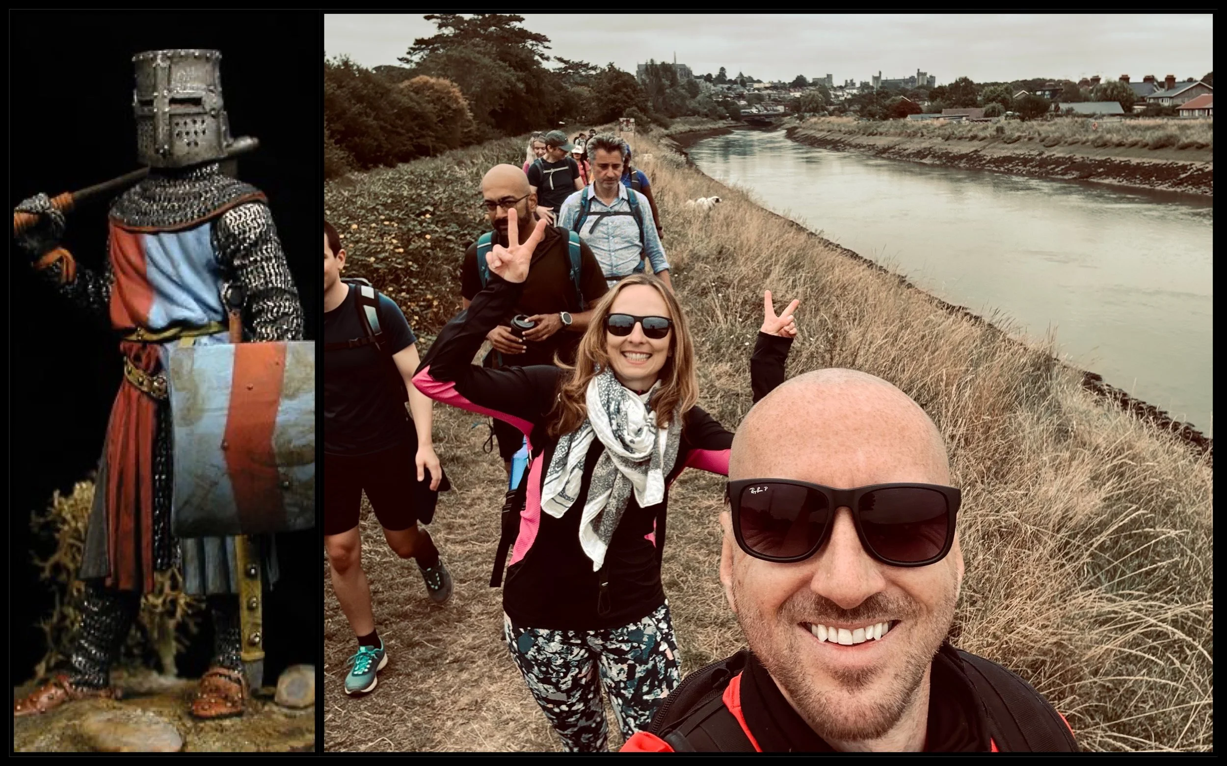 NEW⚔️ Medieval Festival: Arundel Knights &amp; Coast Hike to Littlehampton