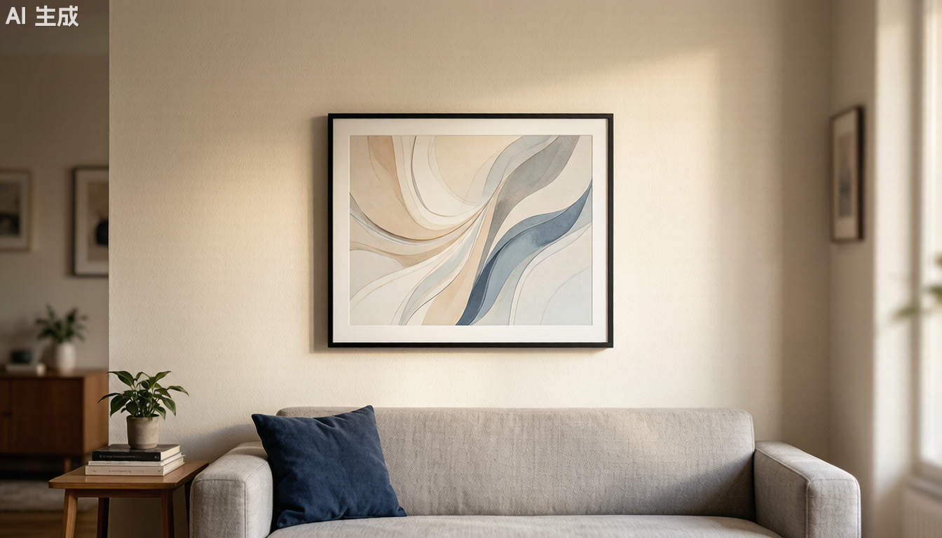 13.3-inch frame:
Wall-mounted living room gallery
