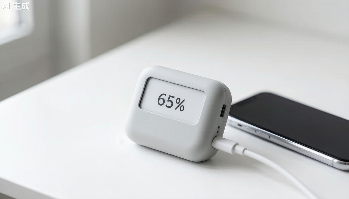 e-paper power bank:
Always displaying battery level - minimalist and practical