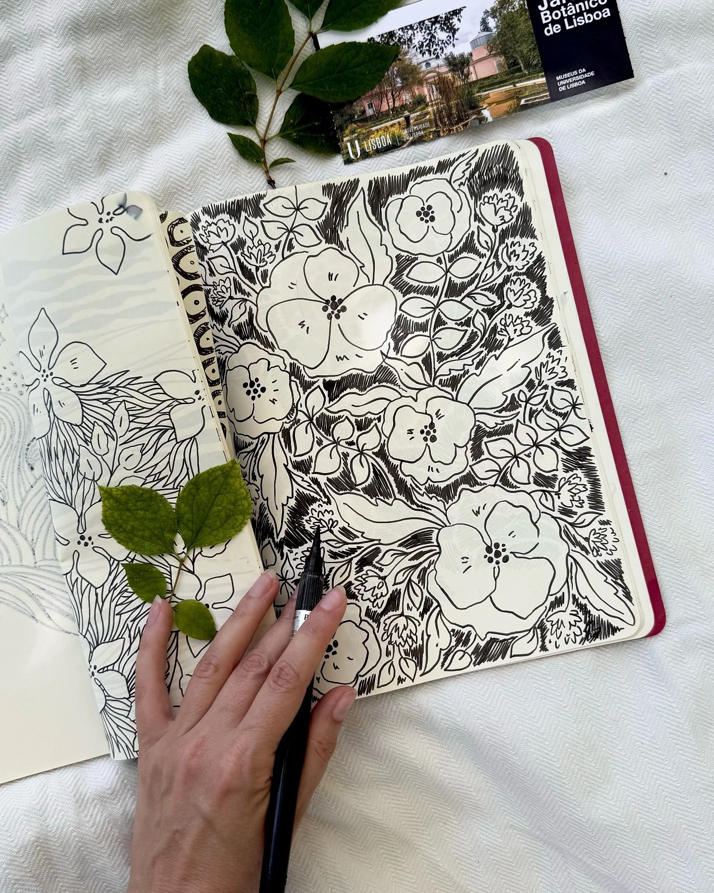 Over the summer I ended up with a whole bunch of floral sketches for future prints and patterns