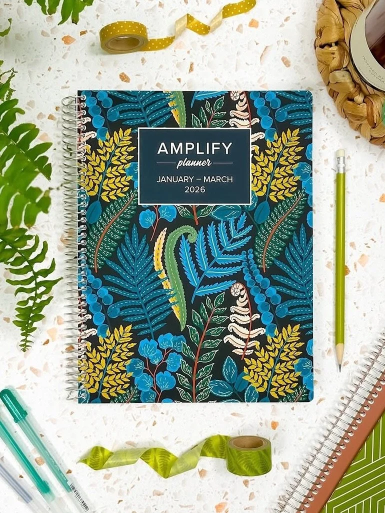 Something magical happens when your artwork takes on a new life.
So thrilled to see my Ferns pattern on the cover of the new @amplifyplanner .
Big thanks to Chelsea and the Amplify team for bringing this to life so beautifully.
Pattern licensed from 