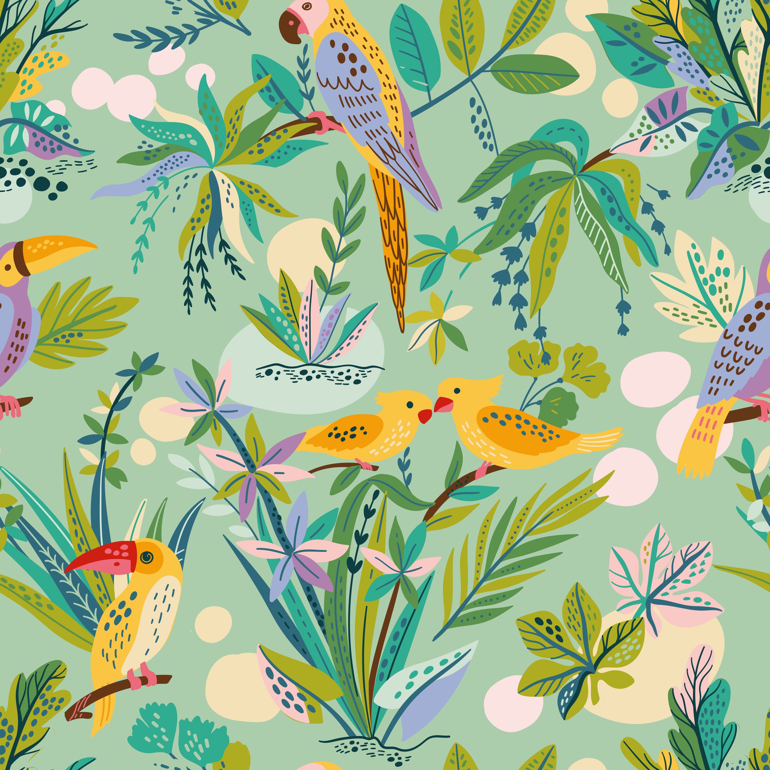Exotic Birds-green.jpg