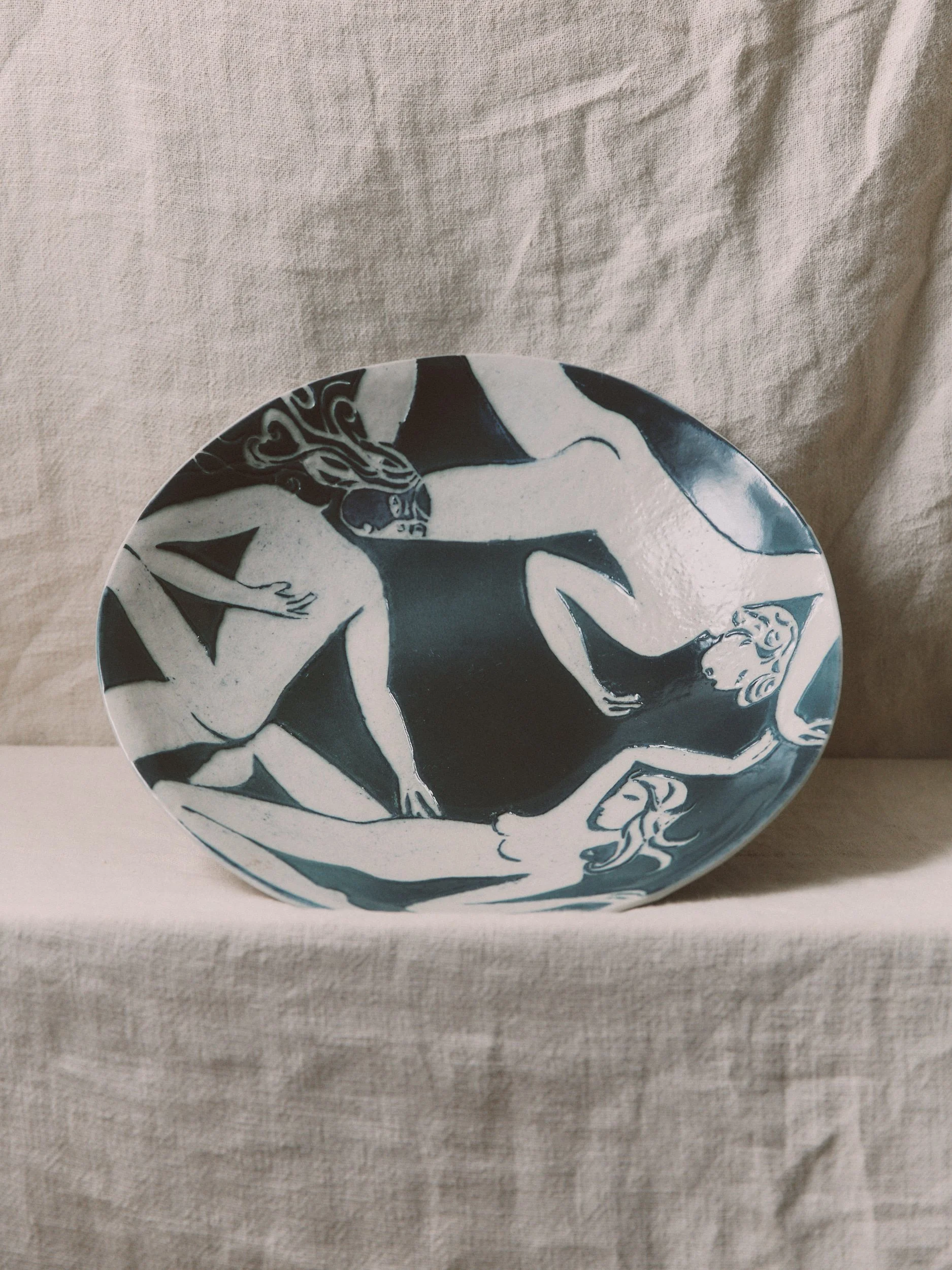 Abstract Figure Bowl
