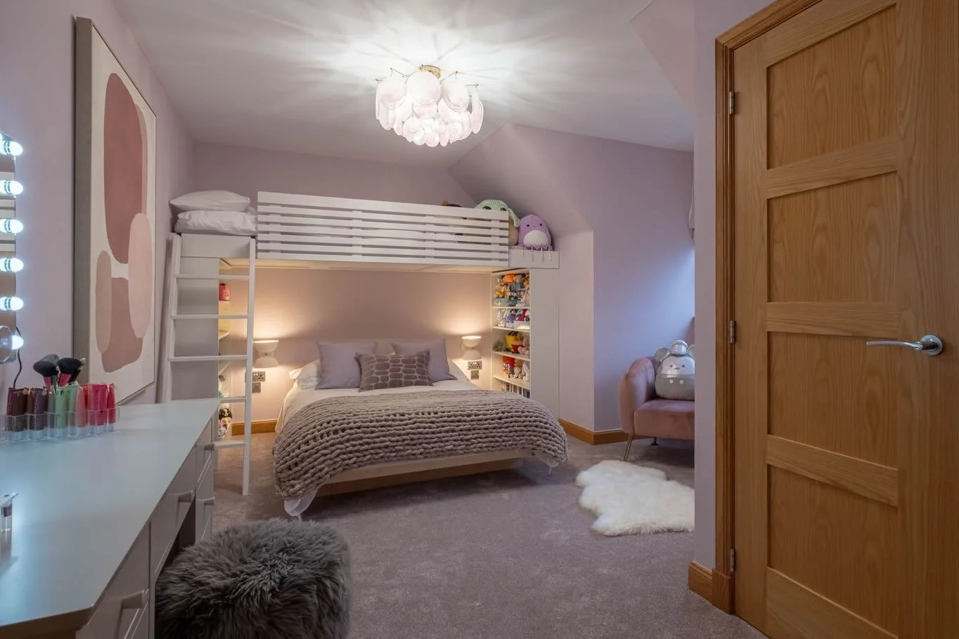 These images tell the story of how a busy, colourful bedroom was transformed into a thoughtfully designed space with calm at its core.

The original room was lively and full of personality, but it lacked cohesion and practical storage. By rethinking 