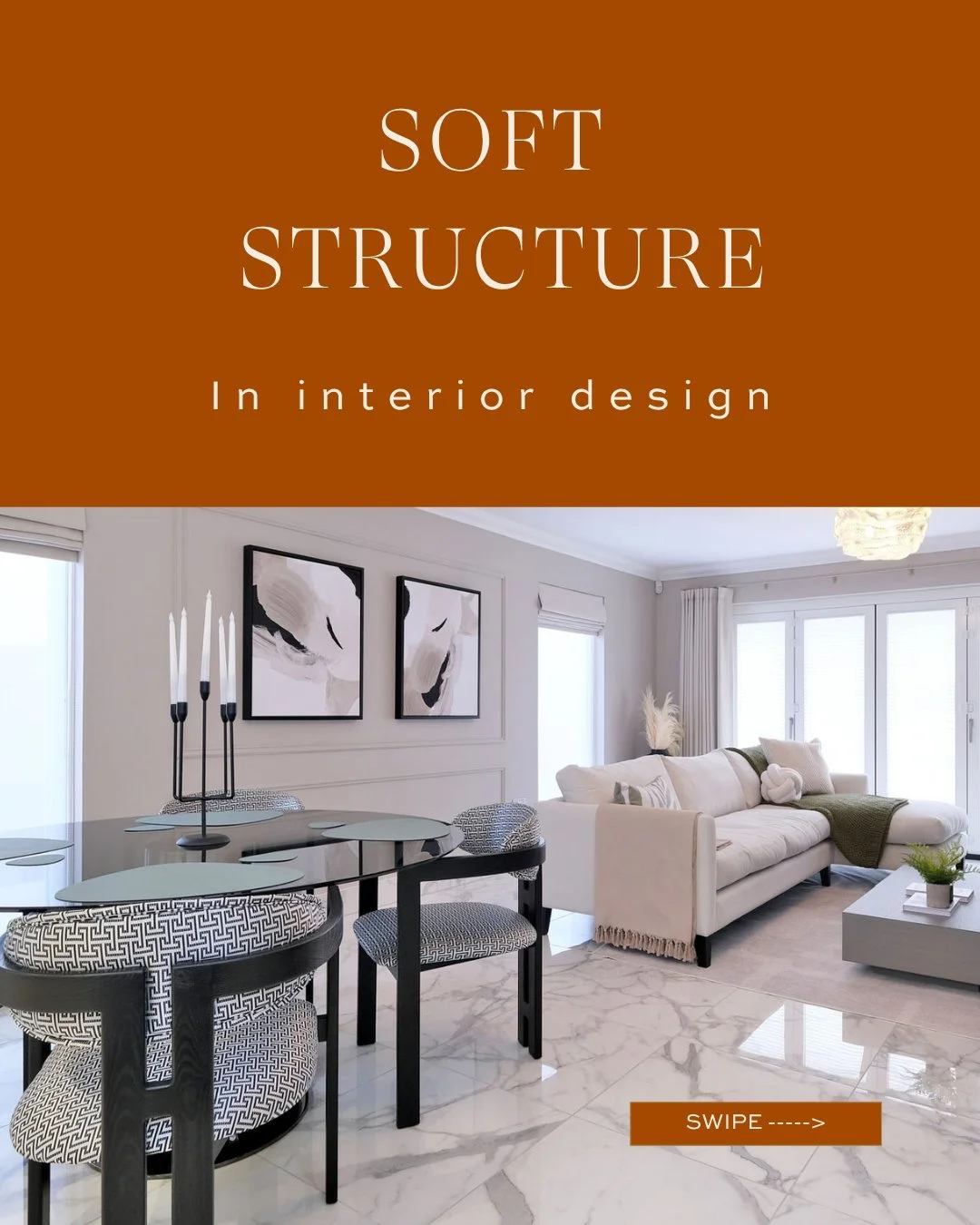 Not every space needs to be divided to feel defined. Soft structure is about creating a sense of separation in a way that still feels open, connected, and considered.

Through subtle zoning, thoughtful furniture placement and open shelving, you can g