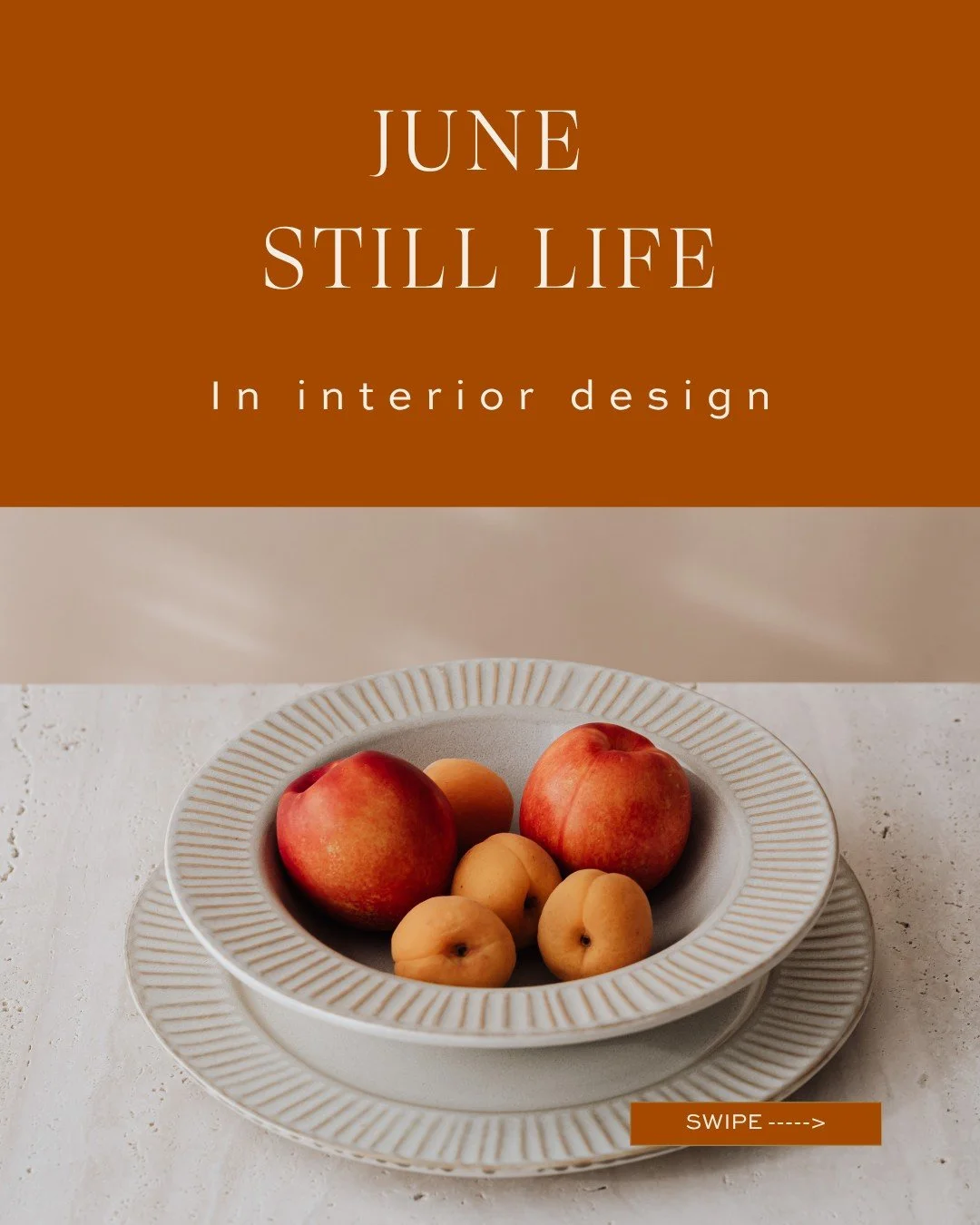 There is something special about the beauty of everyday arrangements, especially in the way they can be brought into summer interiors.

Bowls of apricots left on the kitchen counter, cut branches gathered casually from the garden, ceramic pieces coll