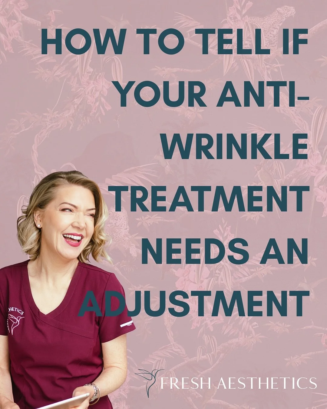 📆Anti-wrinkle treatment takes between 2-3 weeks to finish working. After that time has passed, we can assess whether or not the treatment needs an adjustment. 

🤫BUT we are not aiming for complete paralysis, particularly in the forehead. If your fo
