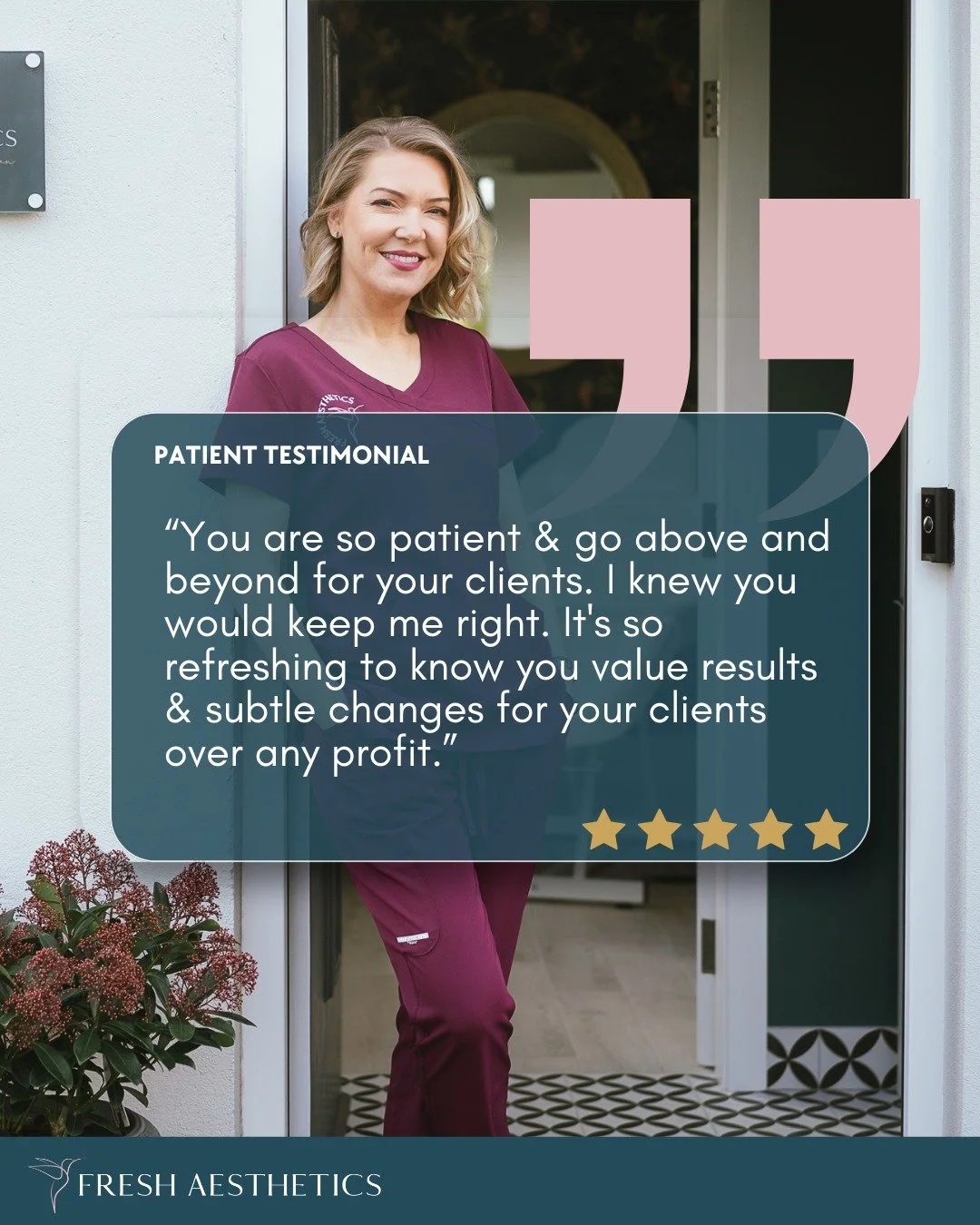 Your treatment journey should feel calm, supported, and tailored to you.
Every recommendation we make is guided by what will give you the most natural, long-lasting result, never by profit.

Subtle, considered improvements that enhance your confidenc