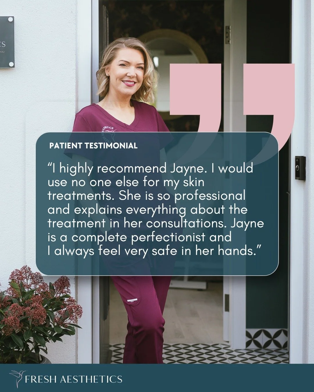 Professionalism and safety are the cornerstones of our practice. 

#trusted #portadown #freshaesthetics #professionalist