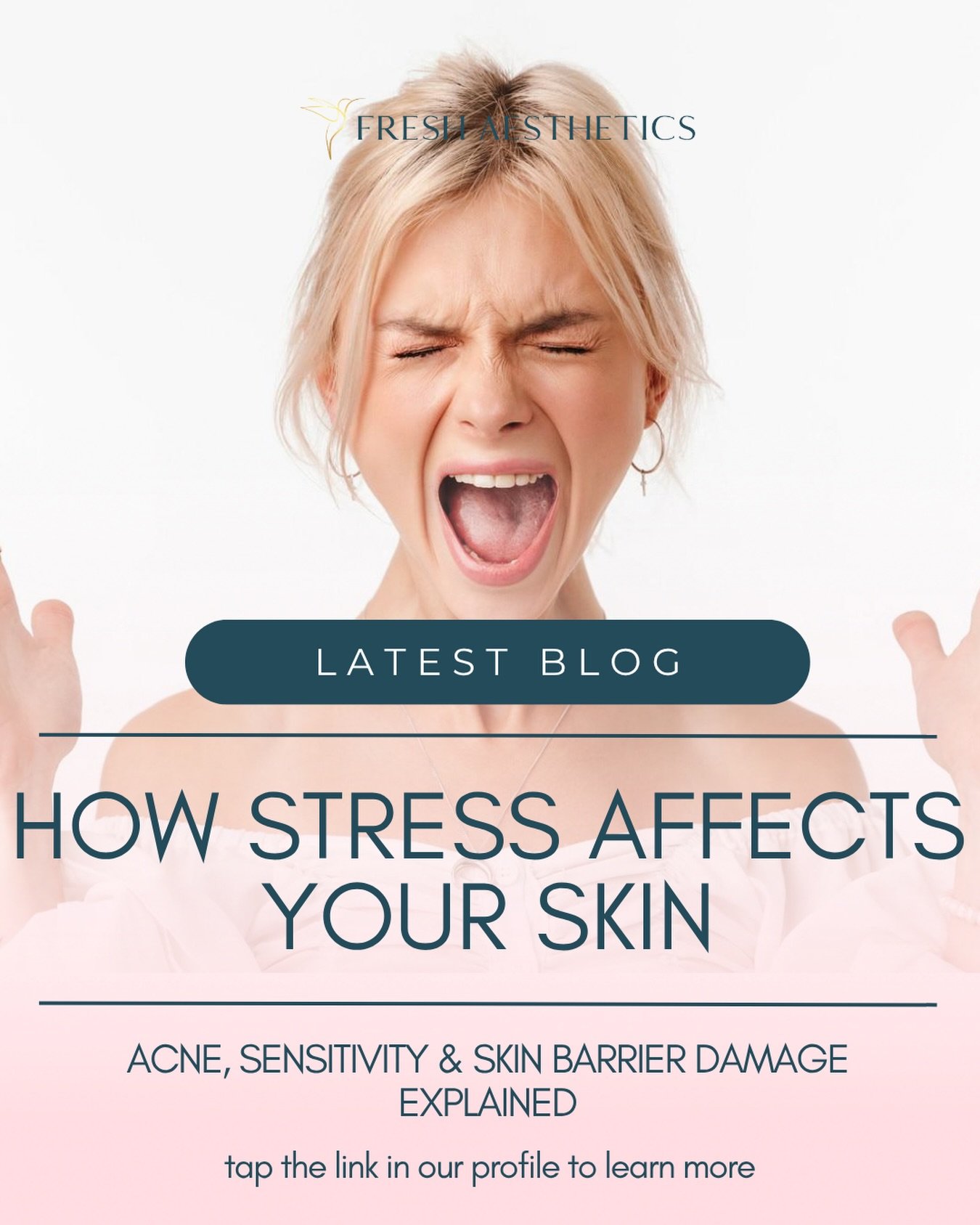 😫if you feel your skin is &ldquo;randomly&rdquo; breaking out, it could be stress related 

📈When cortisol rises, it disrupts your skins cellular function. This can lead to breakouts, sensitivity, dehydration &amp; dullness

🚨Stress can weaken you