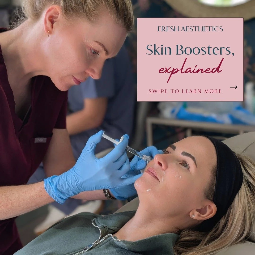 Skin feeling dry, dull or lacking its usual glow?

Skin boosters are injectable treatments placed just beneath the skin to improve hydration and support overall skin quality.

Rather than changing the shape of your features, they work within the skin
