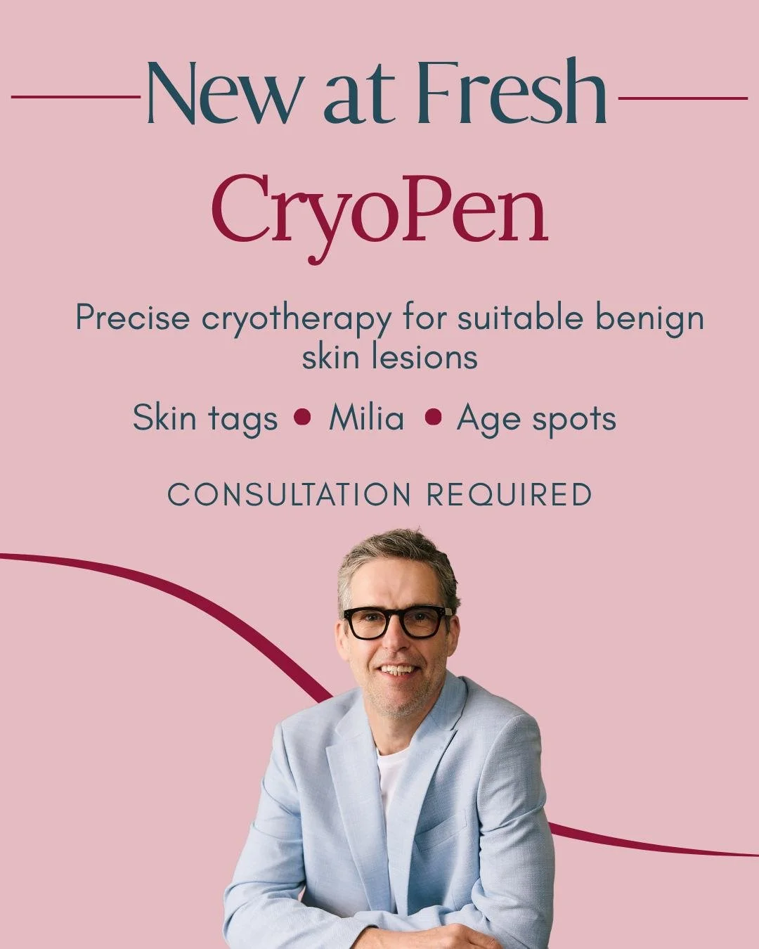 We&rsquo;re delighted to introduce a new service at Fresh, CryoPen.

From the skin tag that keeps catching on your clothing to stubborn milia or an age spot you&rsquo;ve been meaning to ask about, CryoPen offers a quick and precise way to treat suita