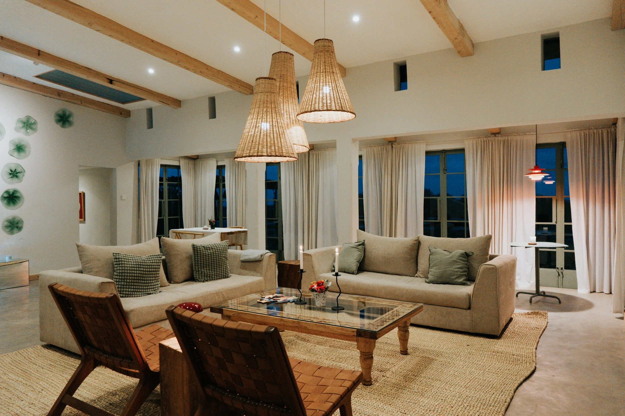 Living room evening light