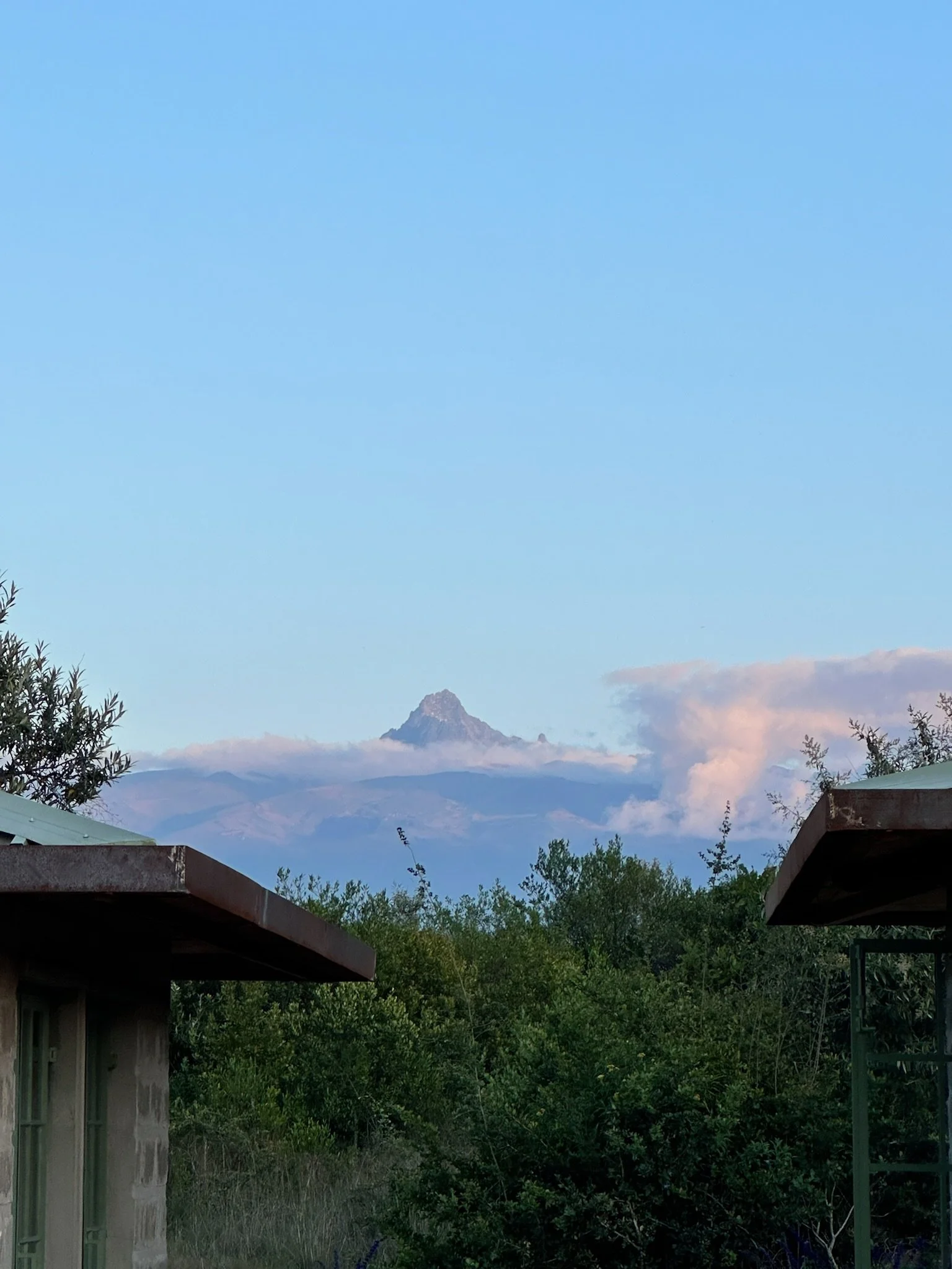 Mount Kenya view from Kilima House