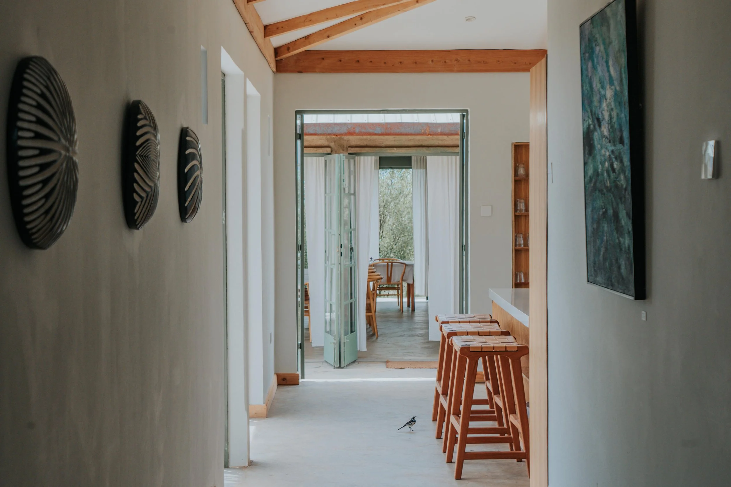 View of kitchen and dining