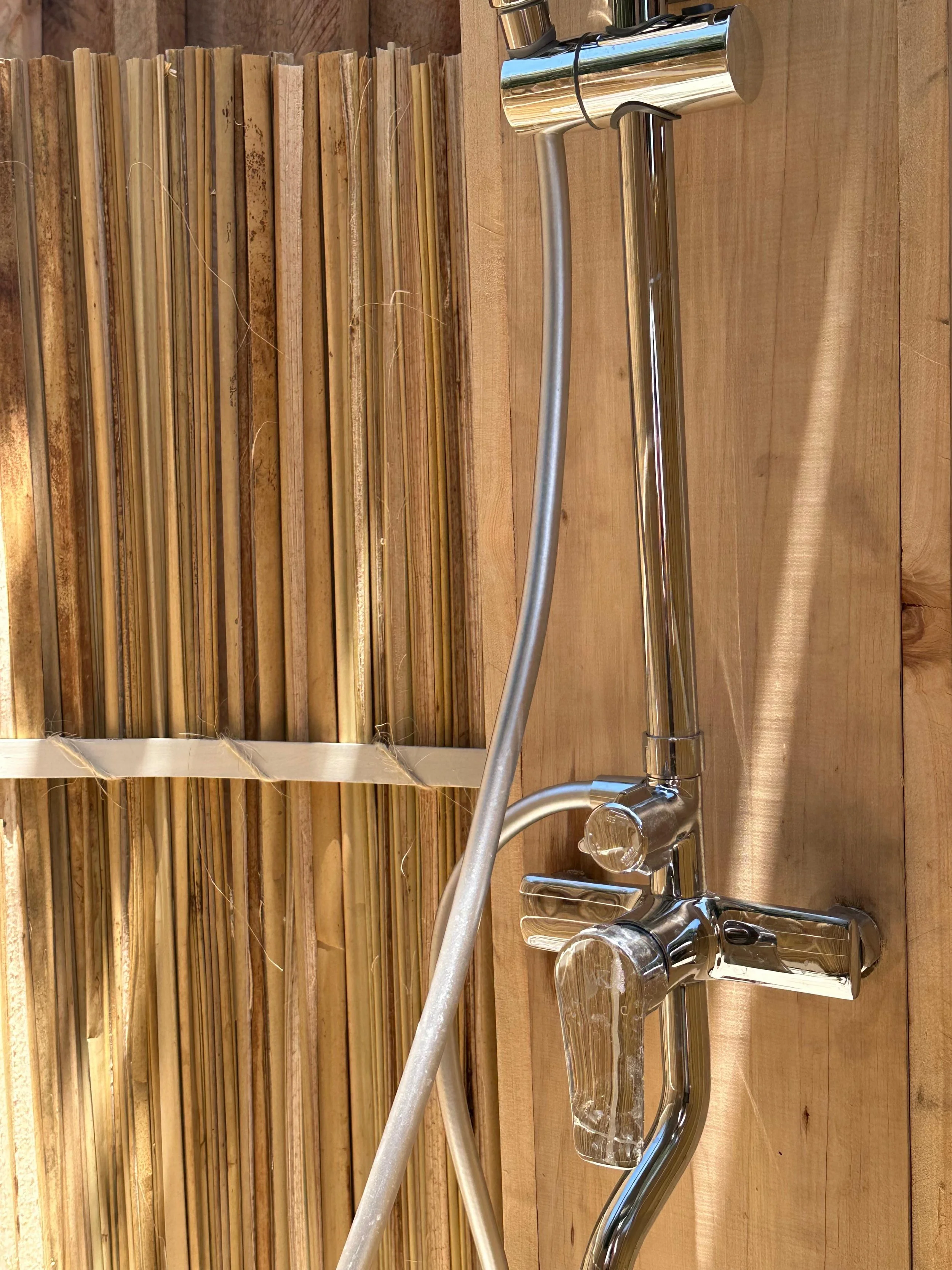 Outside shower details