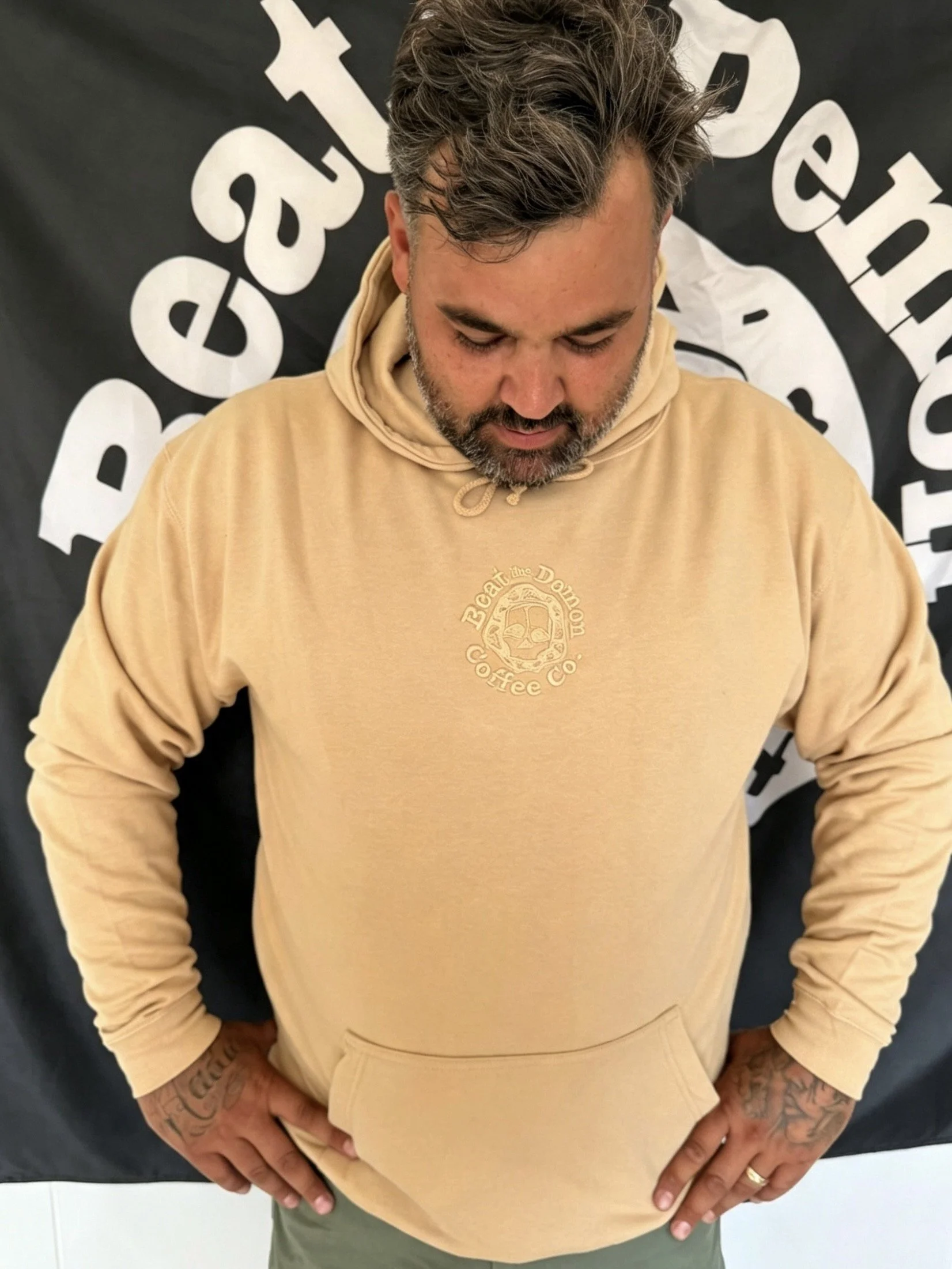 Hoodie khaki.jfif