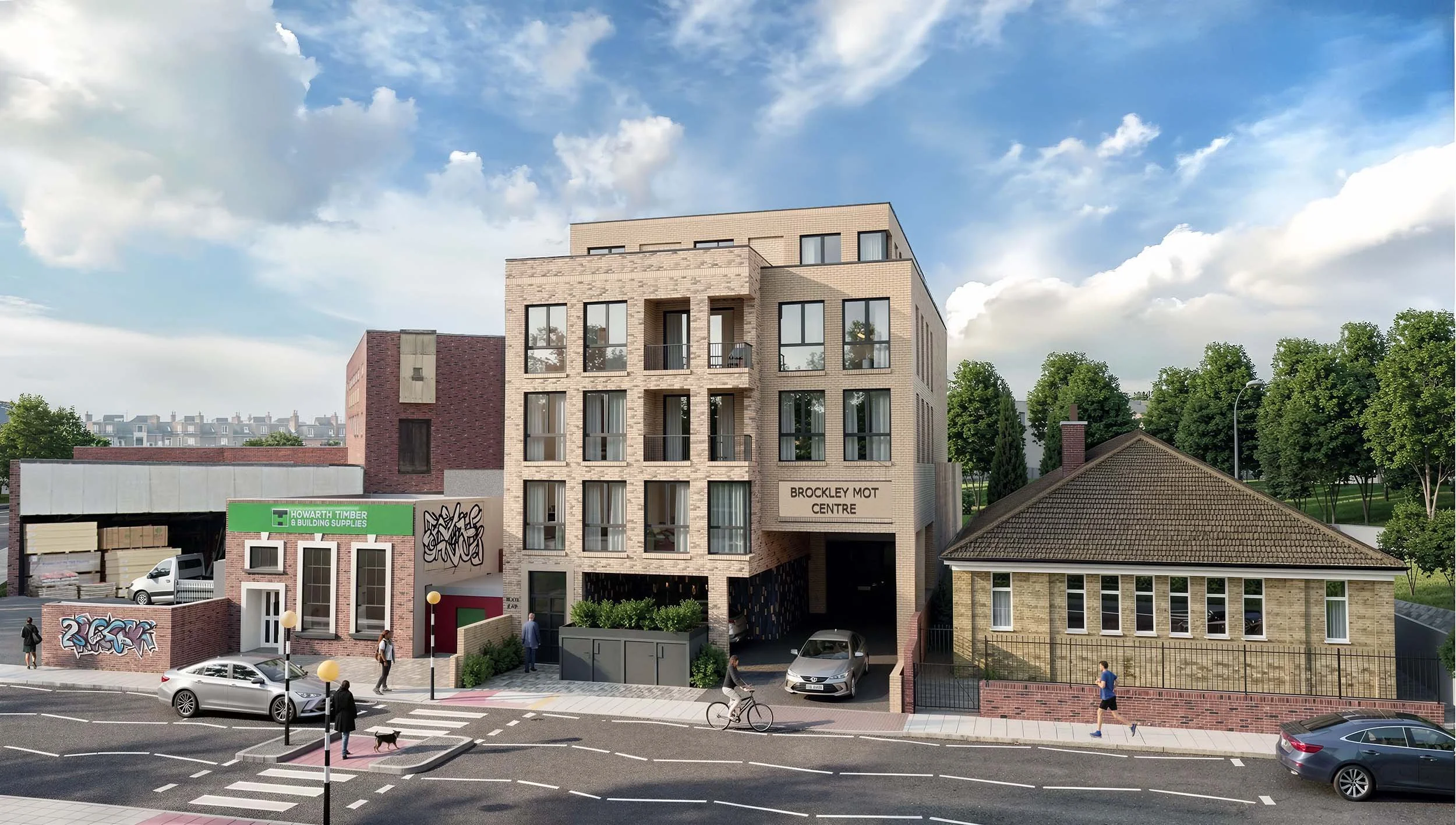 Brockley MOT site to deliver six sustainable homes while retaining a trusted local business
