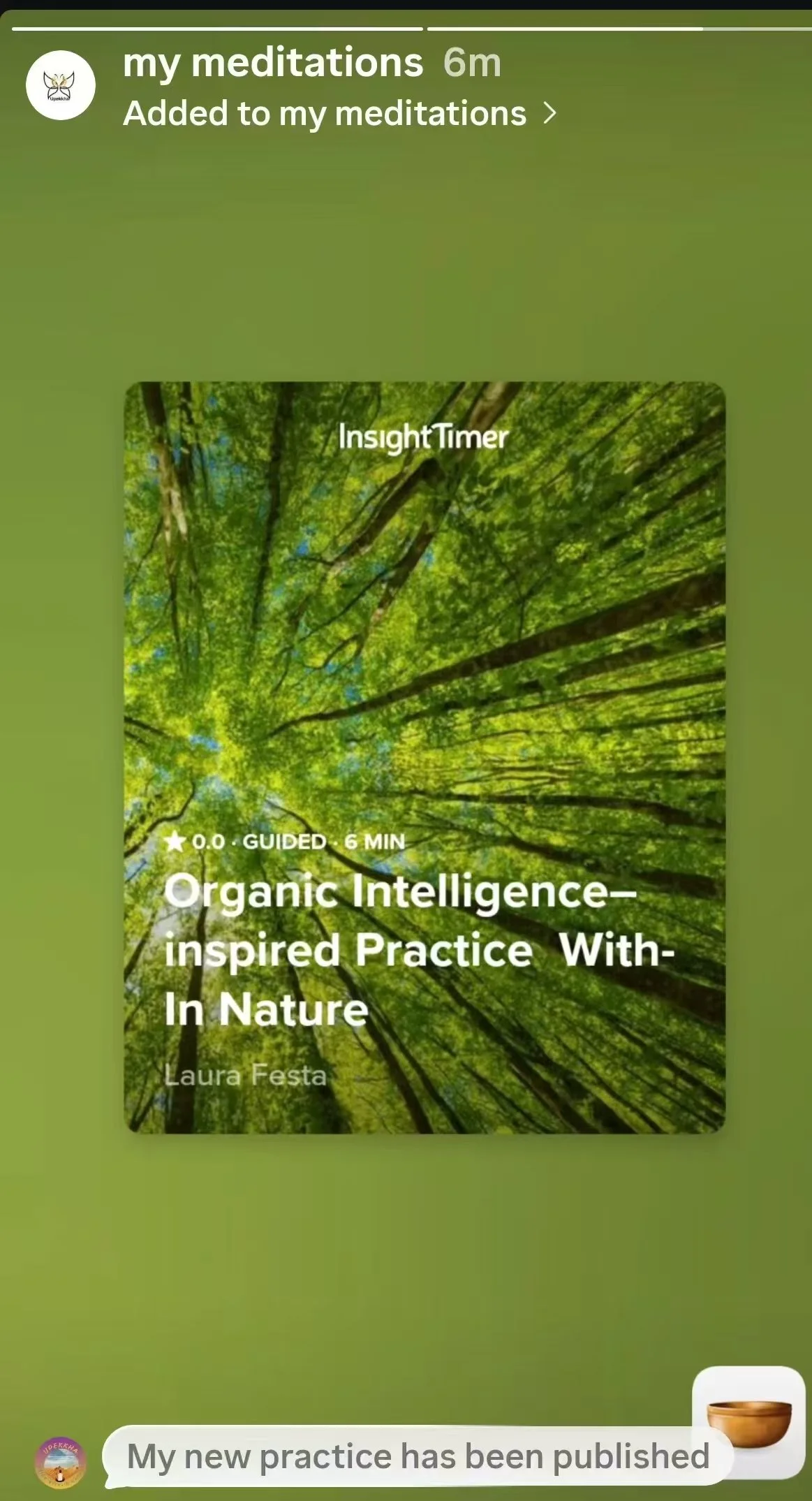 insighttimer.com: where you can explore my mindful practice to evoke awareness 