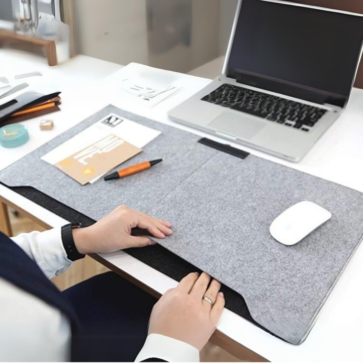 Mouse And Keyboard Pad With Sleeve
