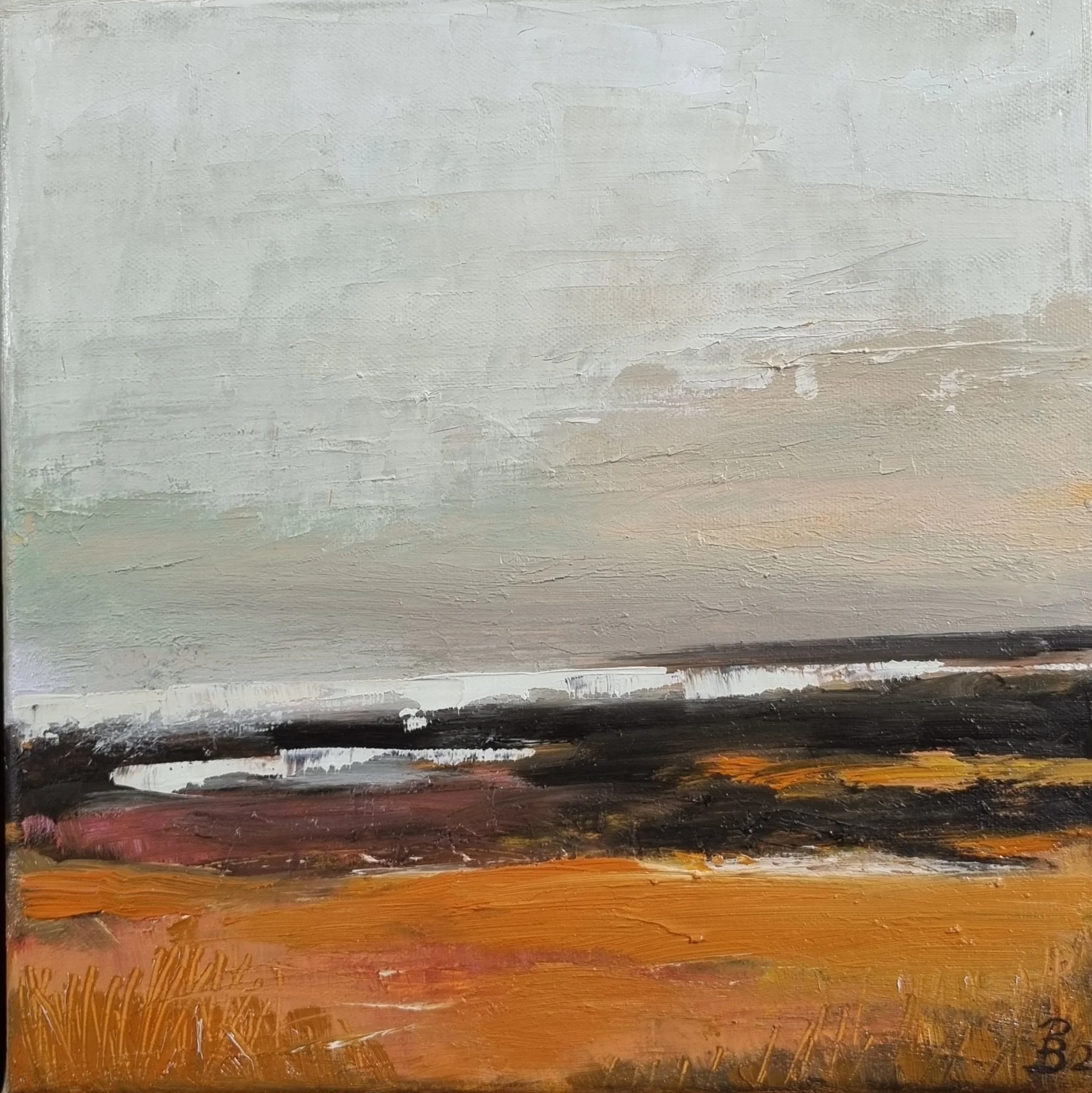 "Herbstbeginn" - 30x30, Öl auf Leinwand