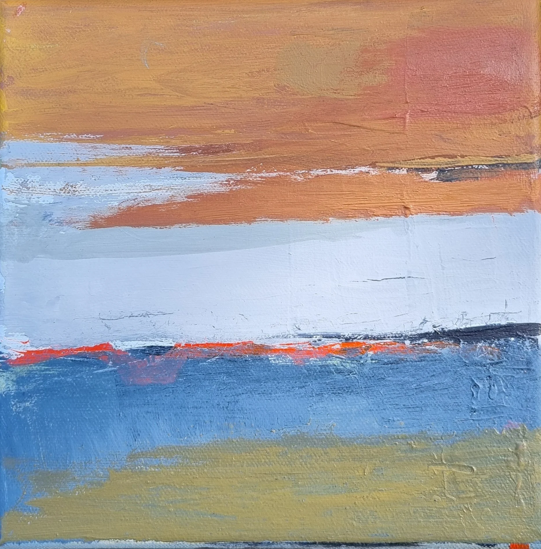 "Landscape" - 20x20, Öl auf Leinwand