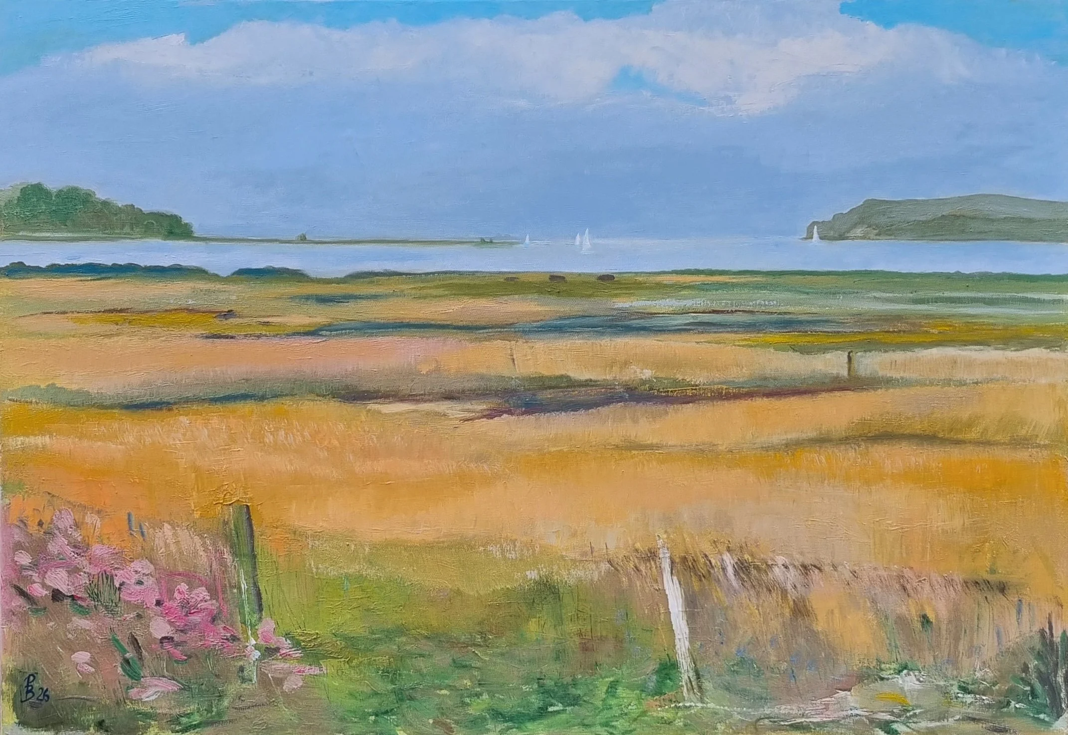 "Sommertag am Zicker See" - 70x100, Öl auf Leinwand