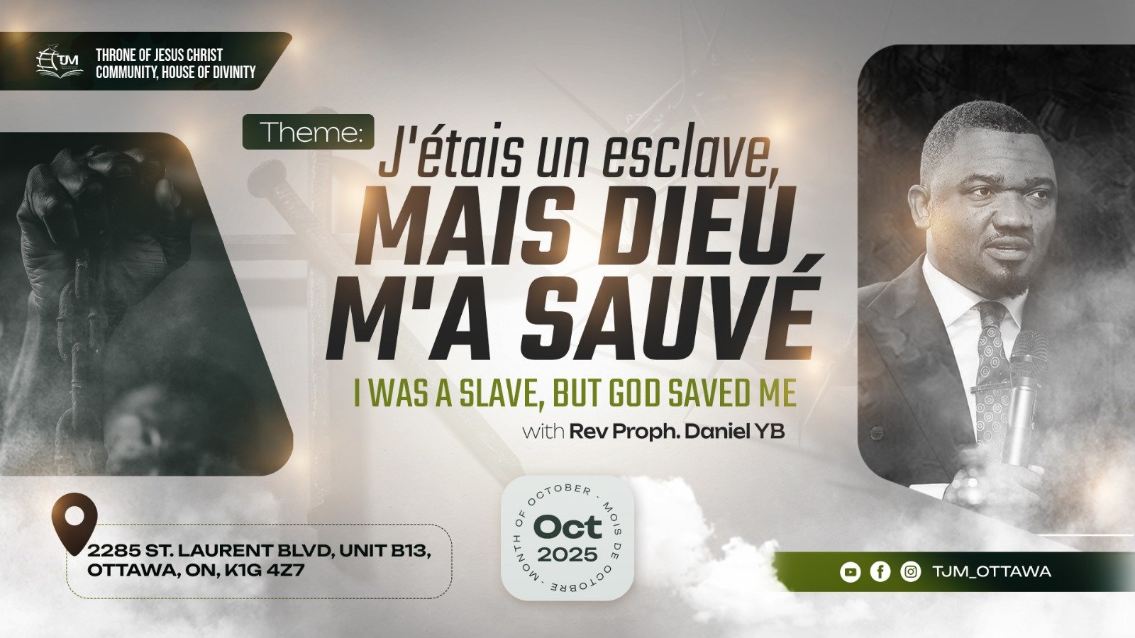 I was a slave, but God saved me