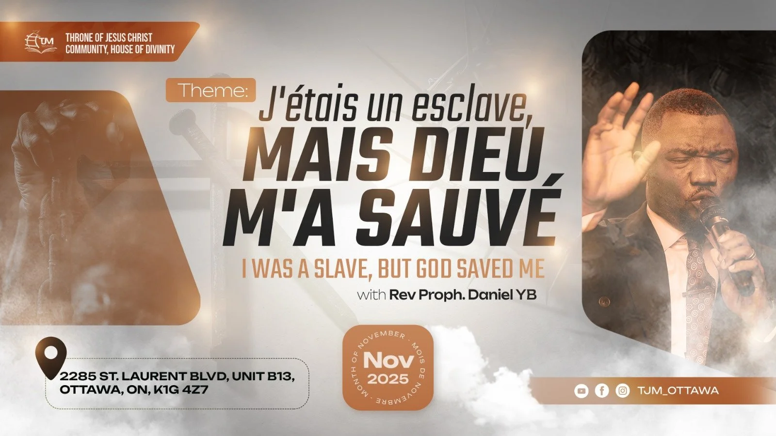 I was a slave but God saved me