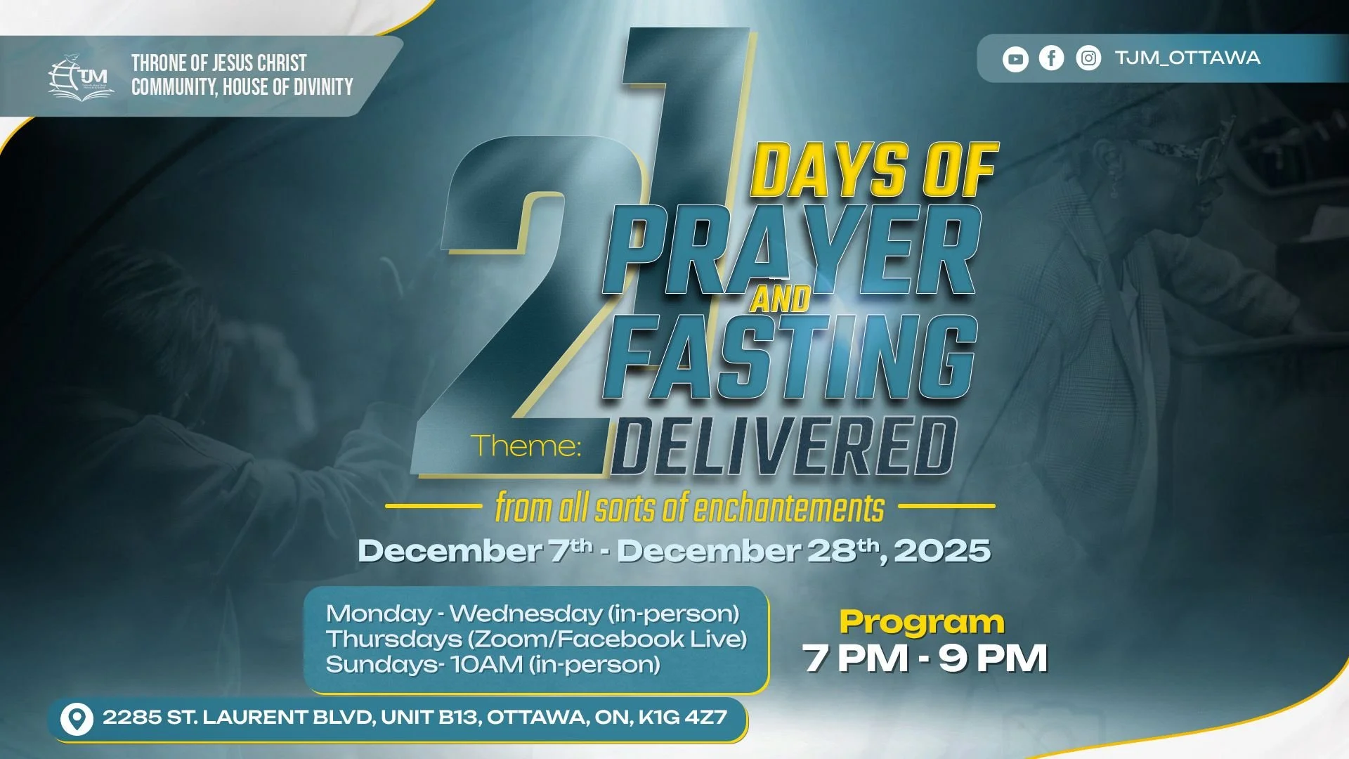 21 days of prayer and fasting